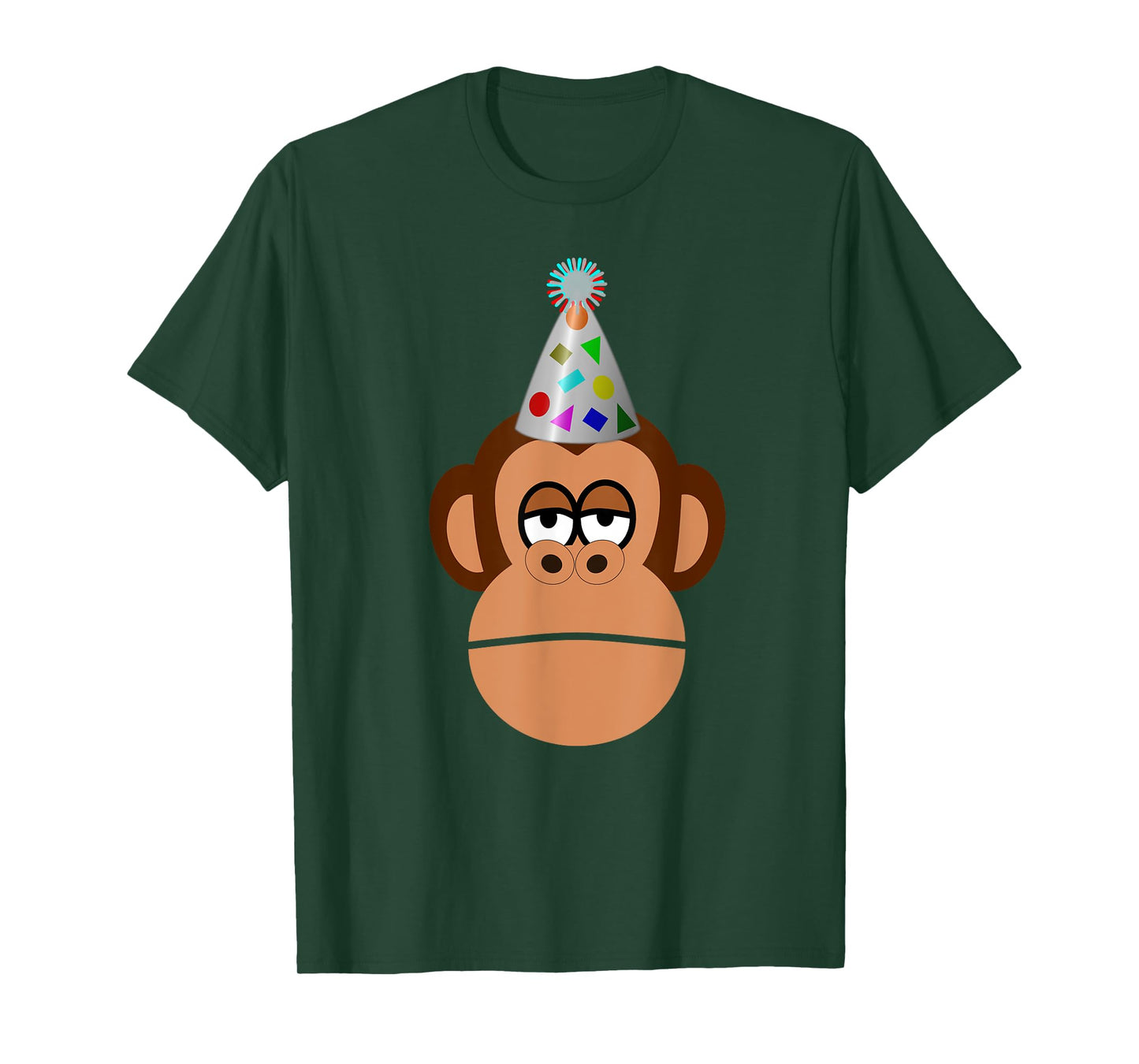 Birthday monkey in party hat t-shirt T-Shirt