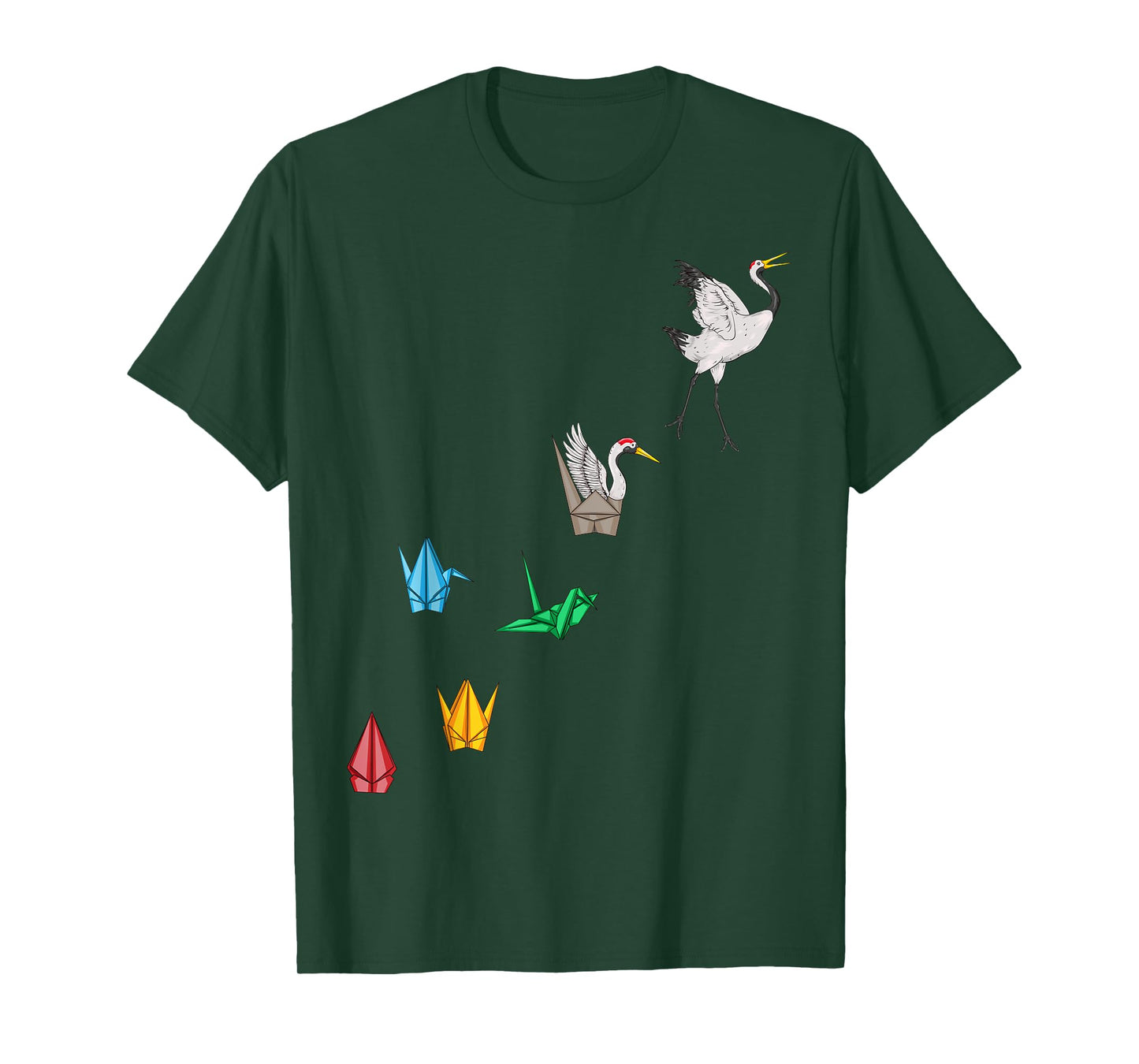Origami Crane Shirt - Japanese Origami Paper Folding Crane T-Shirt
