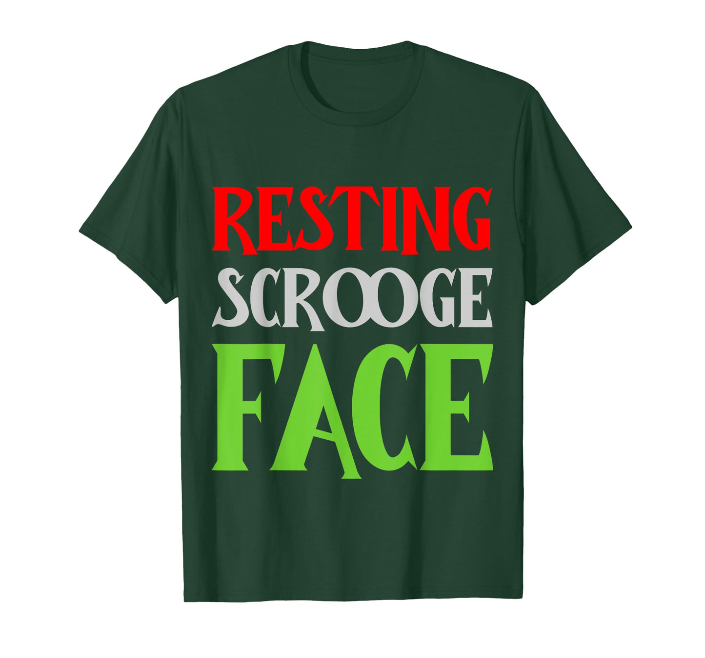 Christmas Resting Scrooge Face Funny Men Women Family T-Shirt