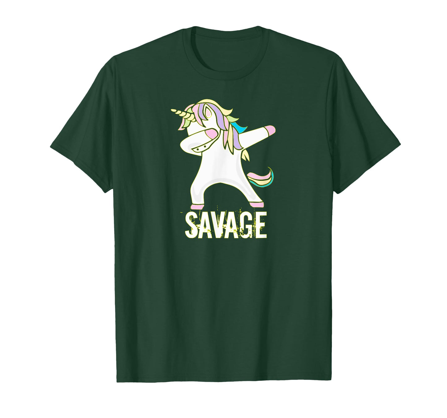Savage Unicorn Shirt for Youth Adult Women Girls T-Shirt