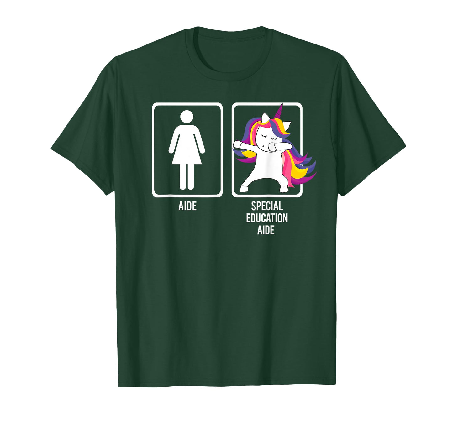 DABBING UNICORN SPECIAL EDUCATION AIDE TShirt Thank you Gift T-Shirt