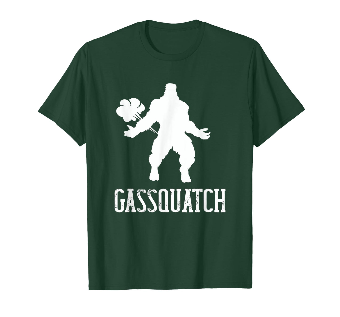 Gassquatch Bigfoot Farting Sasquatch Fart Funny Dad Joke T-Shirt