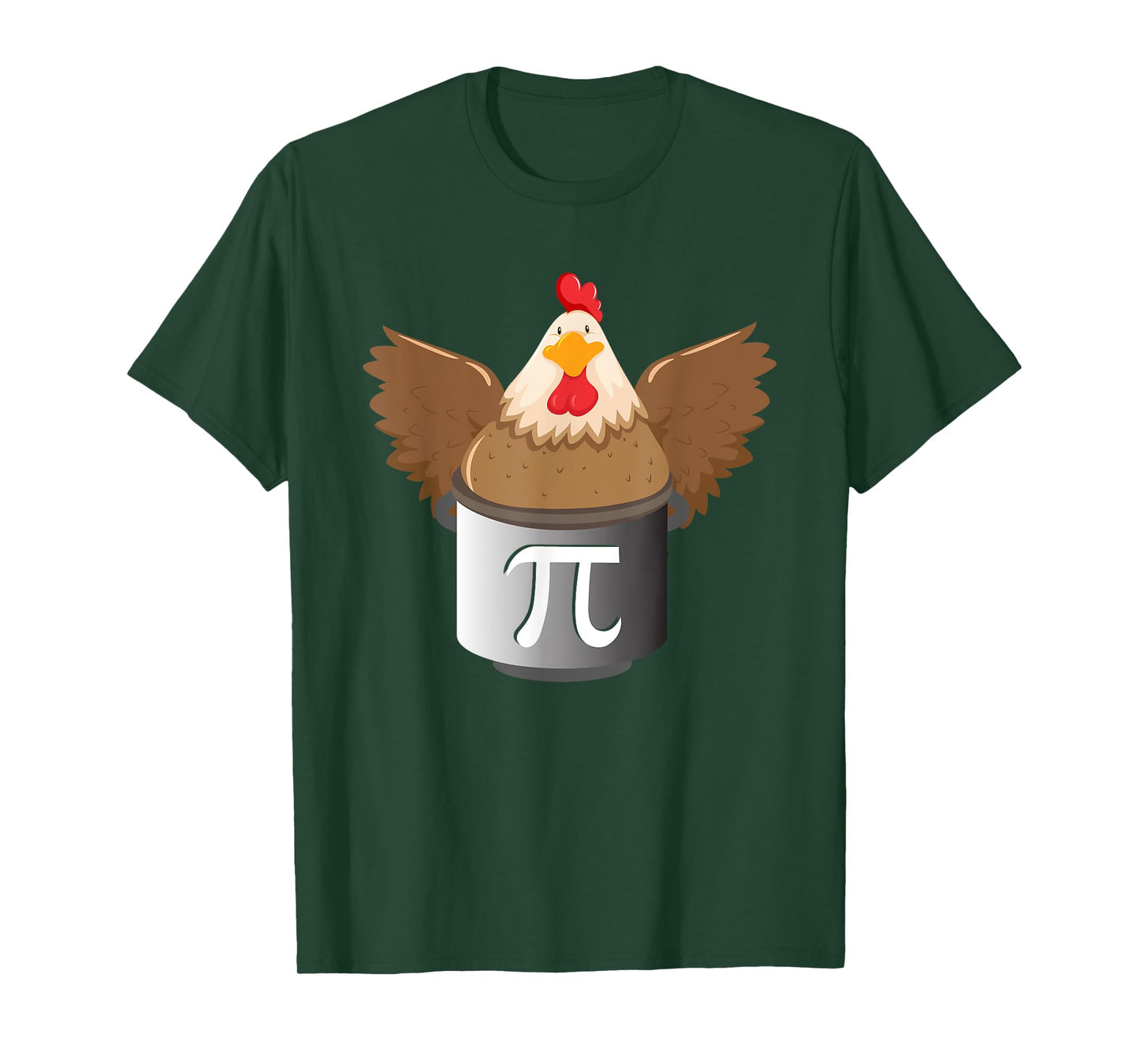 Chicken Pot Pi - Funny Pi Math Lover Math Teacher Math Geek T-Shirt