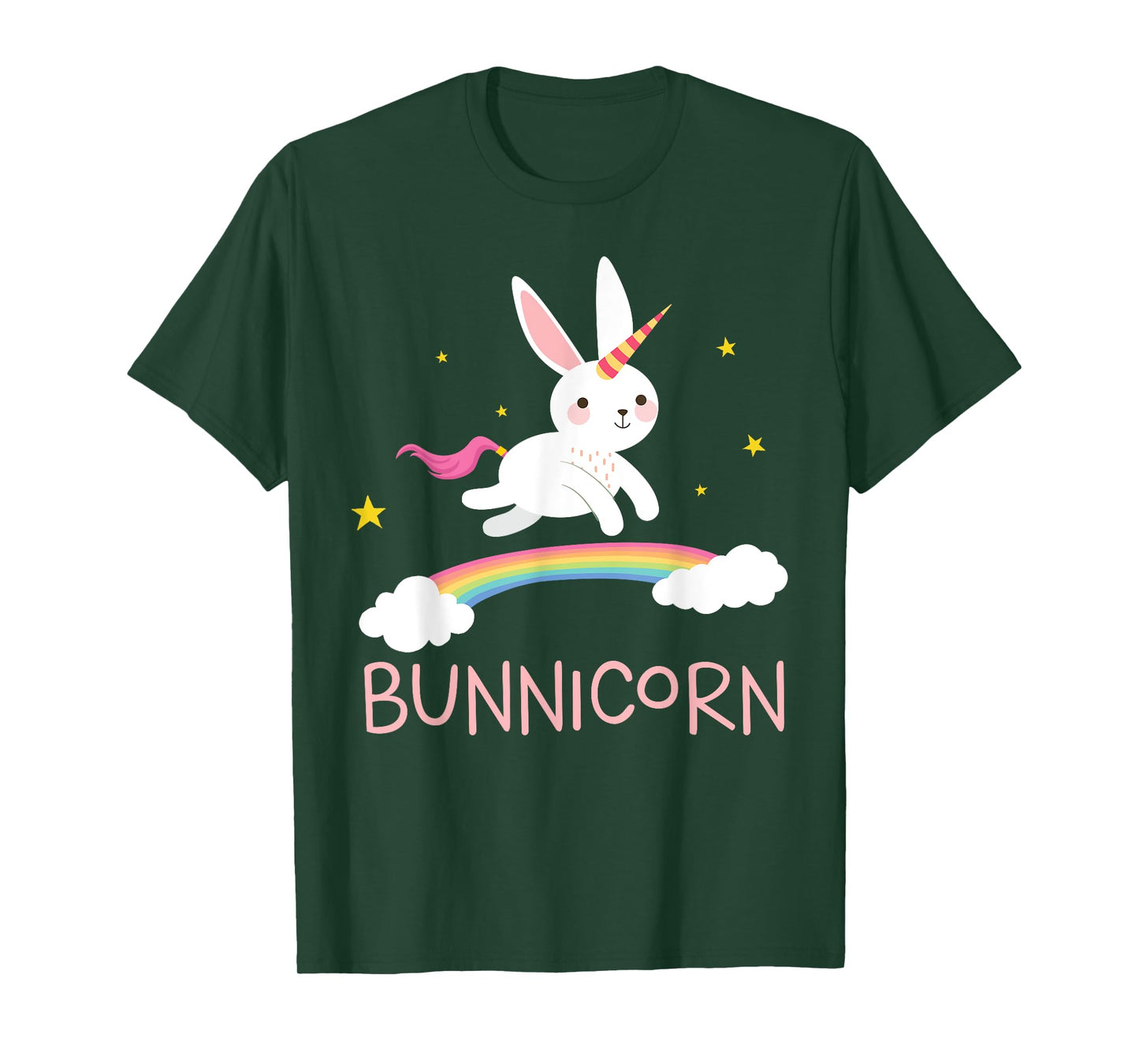 Unicorn Shirt Bunnicorn Bunny Rabbit Cute Tee Men Women Kids T-Shirt