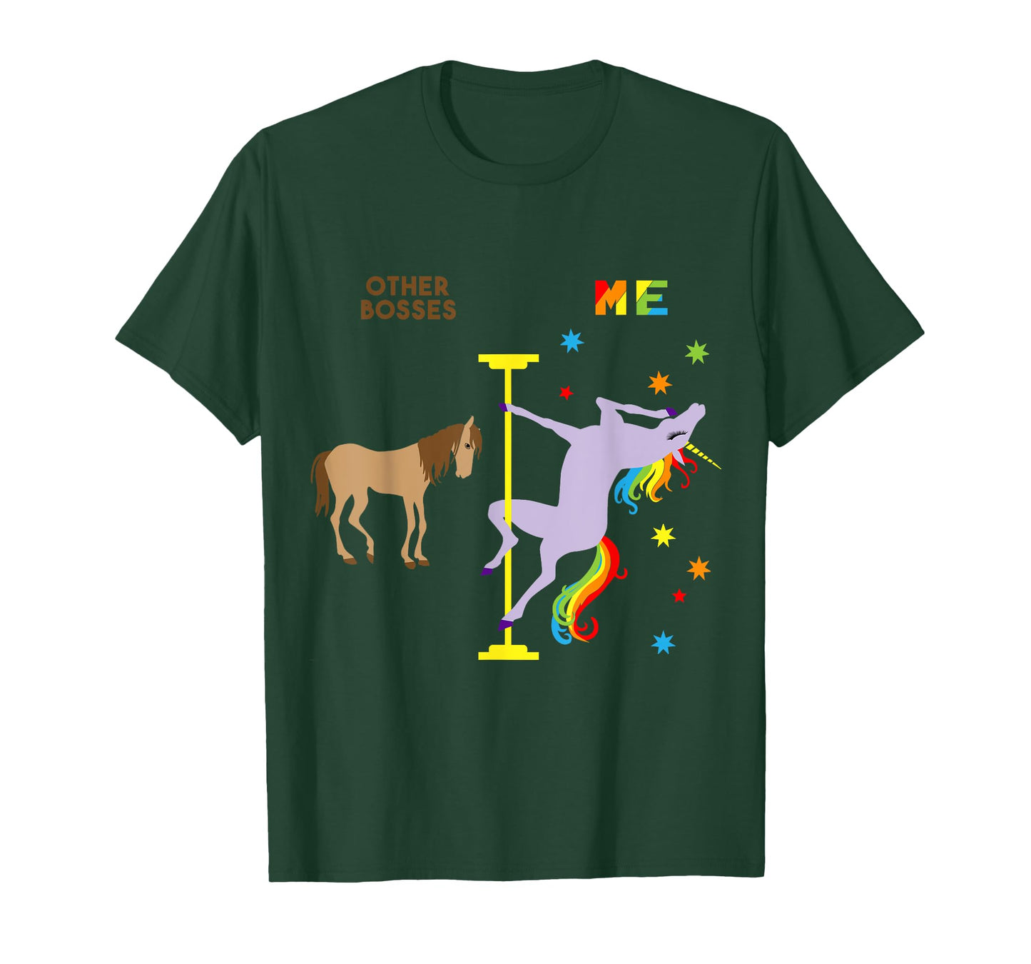 Boss Unicorn Shirt Funny Gifts for Bosses Rainbow Tee T-Shirt