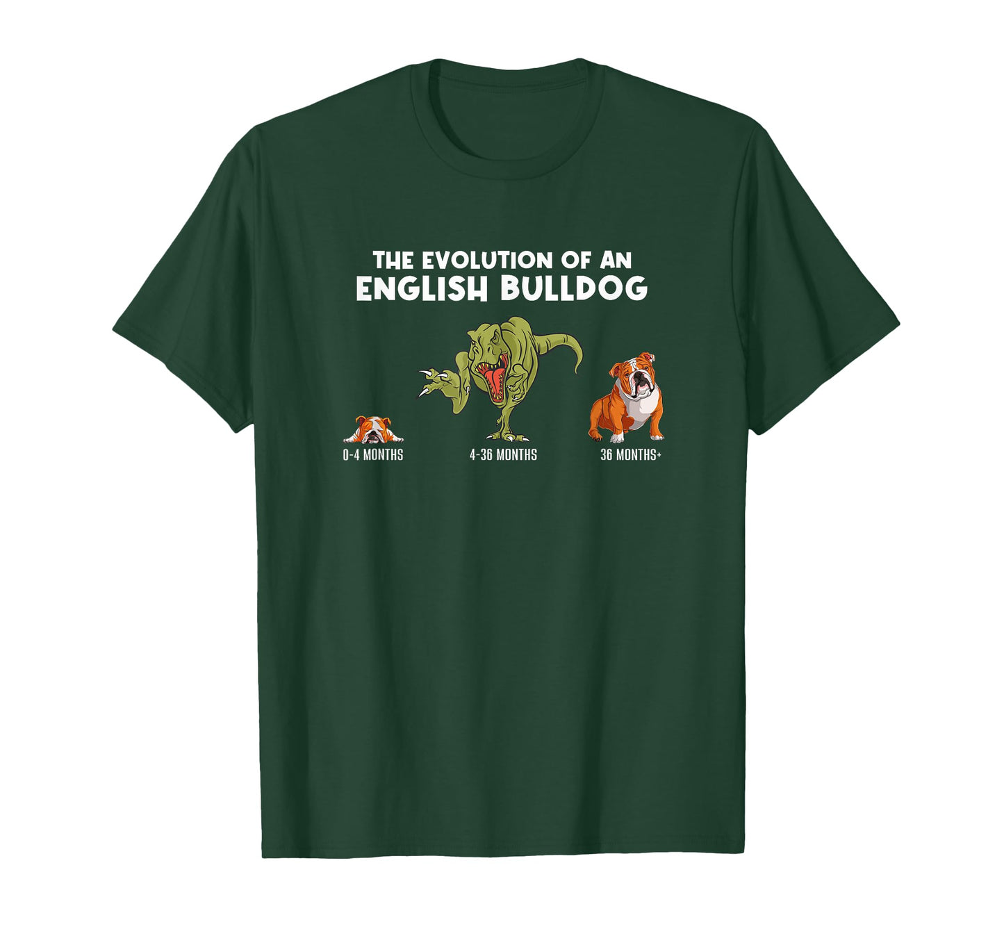 The Evolution Of An English Bulldog Mom Funny Bulldog T-Shirt