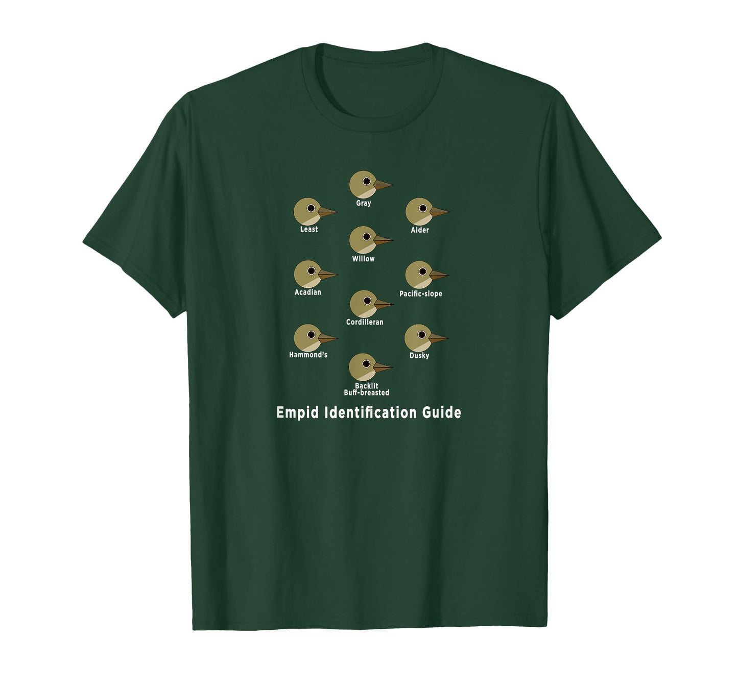 Birding Shirt: Empid Id Guide Funny Birding T-Shirt T-Shirt