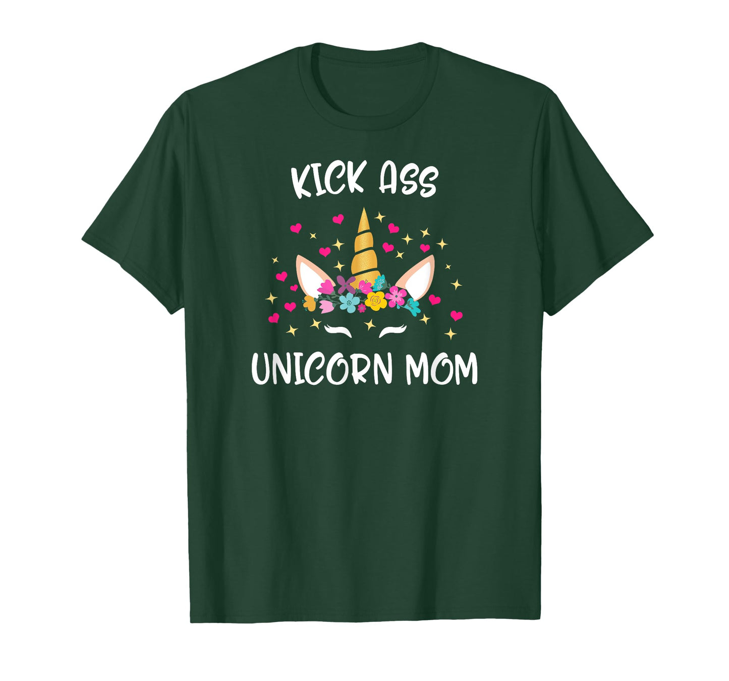 Mother's Day Kick Unicorn Mom Colorful Ass Women Gift T-Shirt