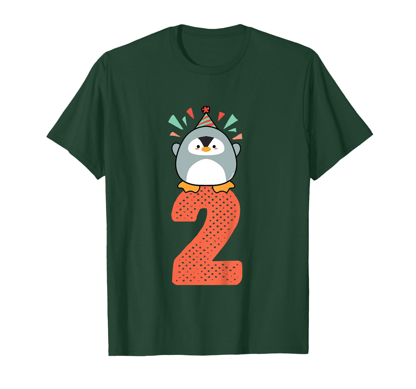 Kids 2nd Birthday Gift Idea Toddler Penguin 2 Years T-Shirt