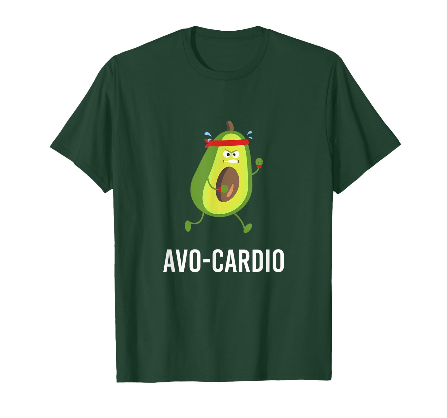 Avo-Cardio Funny Pun Workout Running Avocado T-Shirt T-Shirt