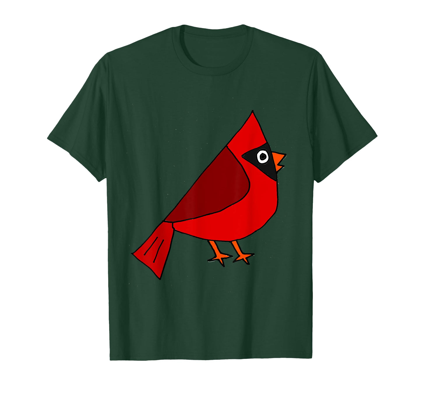 SmileteesBirds Cool Cardinal Red Bird Art T-shirt T-Shirt