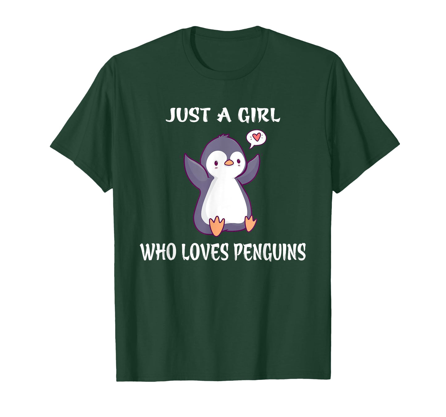Just a Girl who loves Penguins T-Shirt Birthday Girl Gift T-Shirt