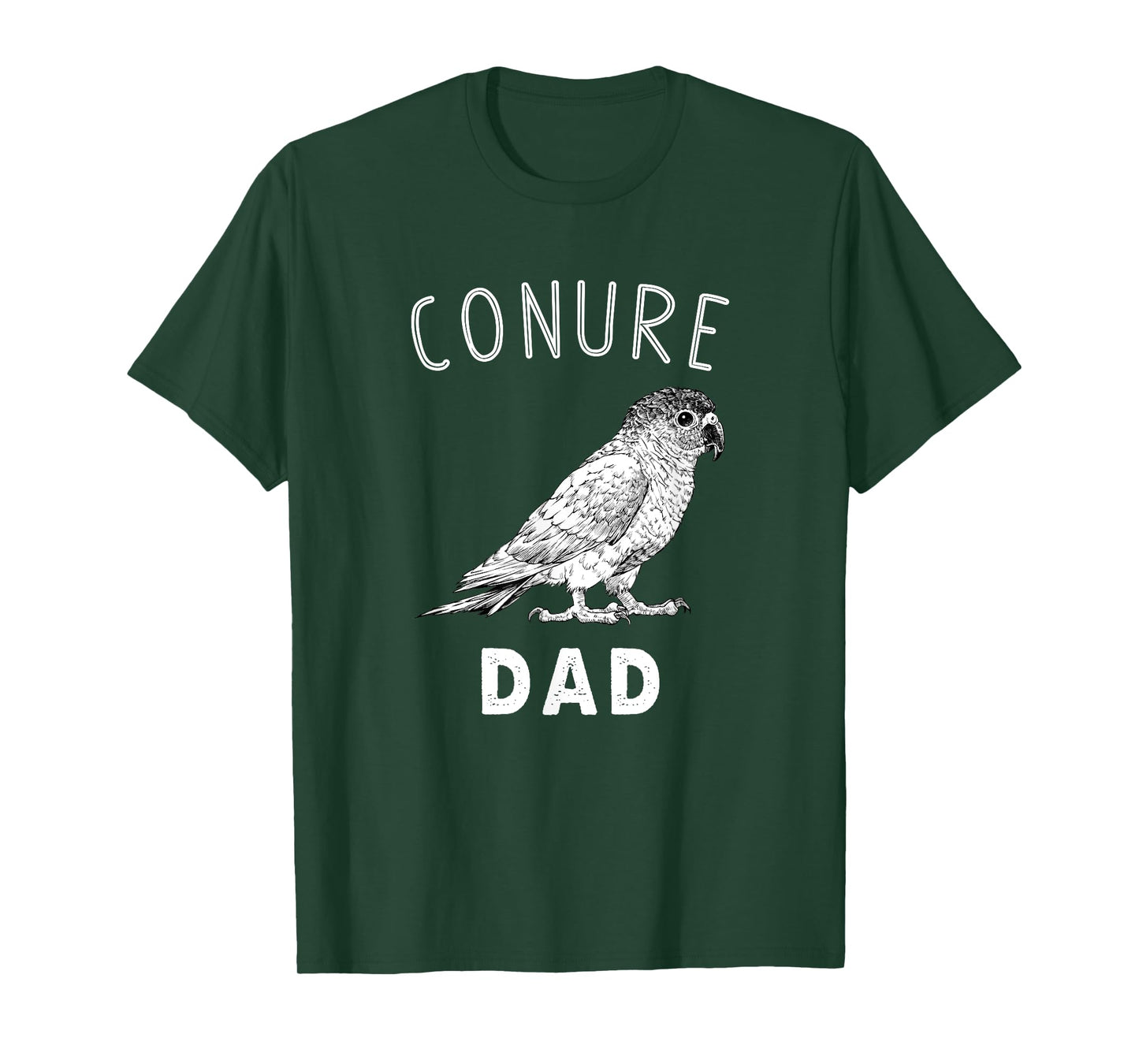 Conure Dad Green Cheek Conure Parrot Bird Papa T-Shirt