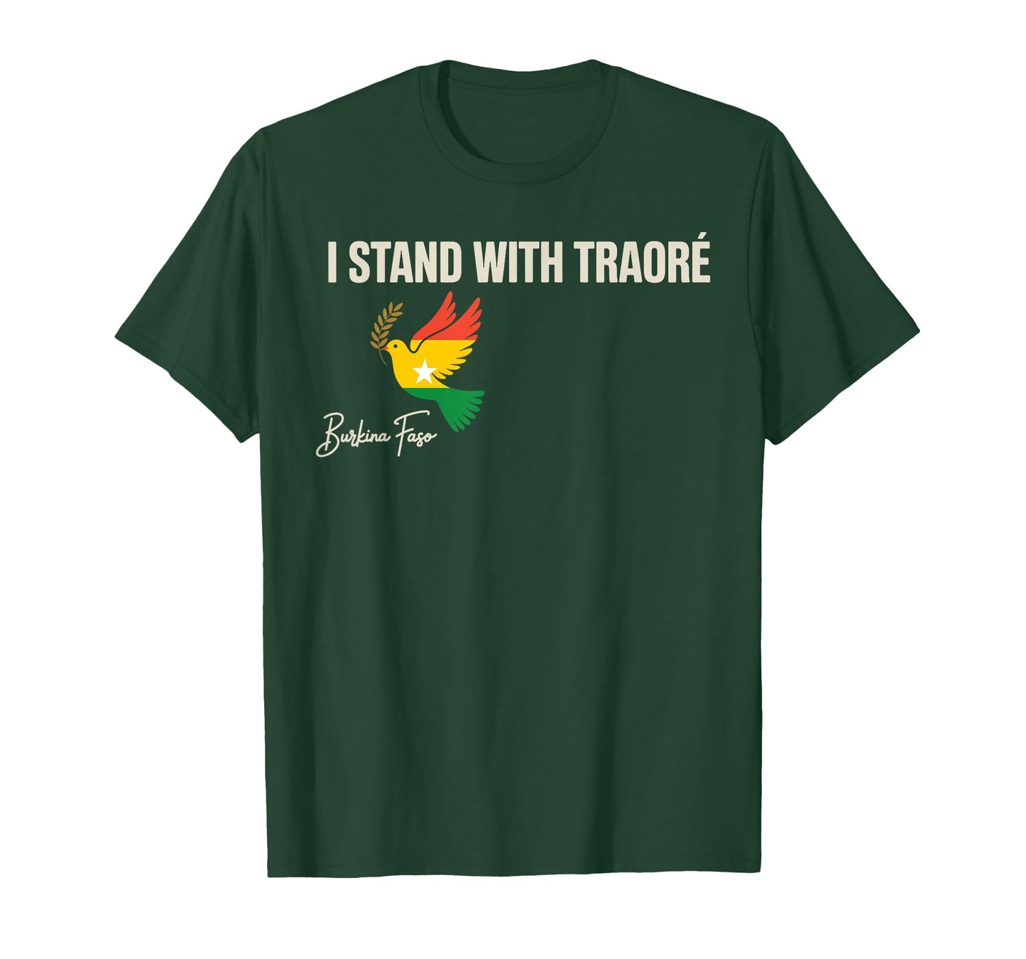 I Stand With Burkina Faso-Ibrahim Traoré Retro Bird T-Shirt