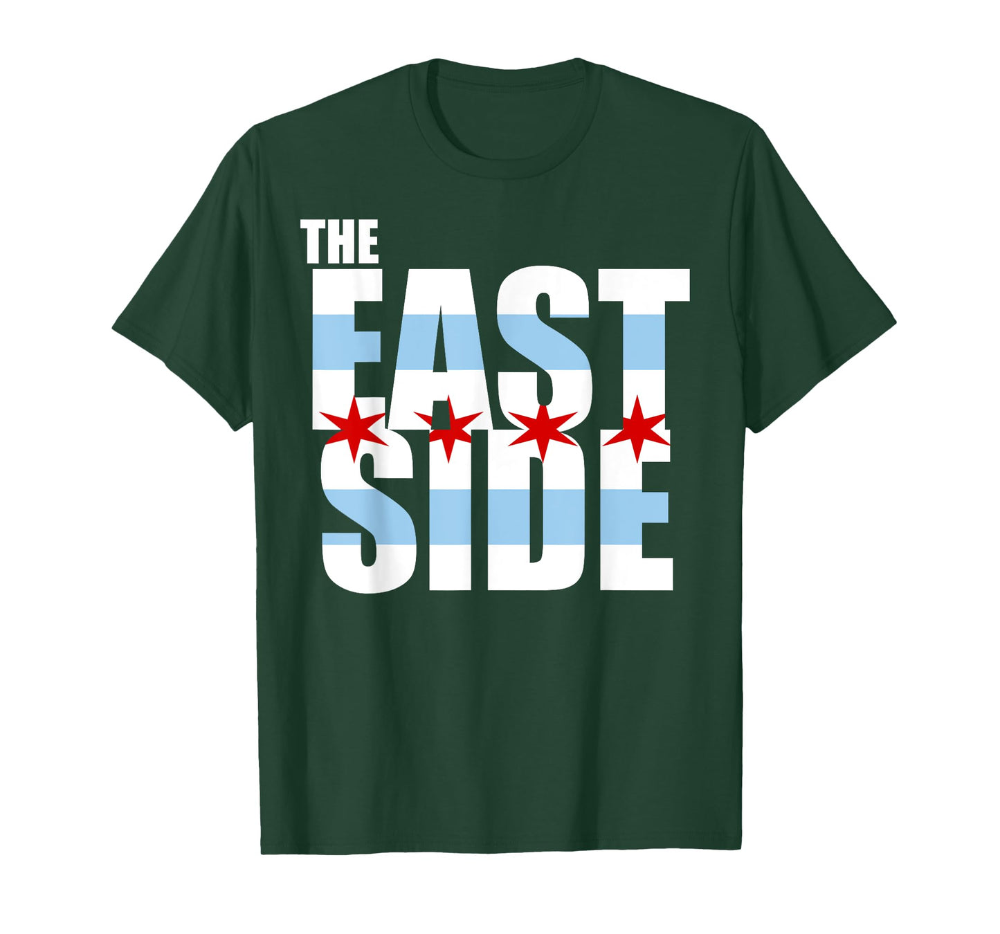 Chicago Flag The East Side T Shirt T-Shirt