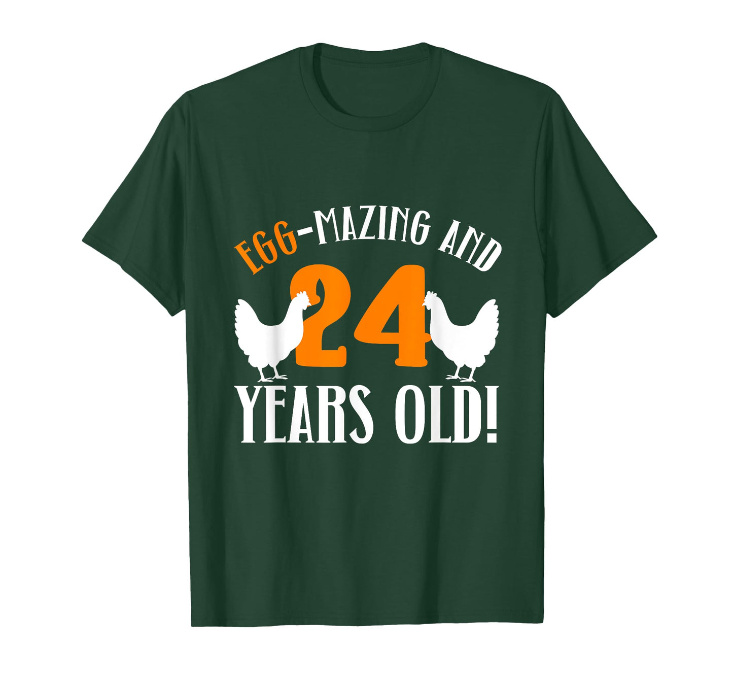 24th Birthday 24 Years Old Chicken Farmer Chicken Lover T-Shirt
