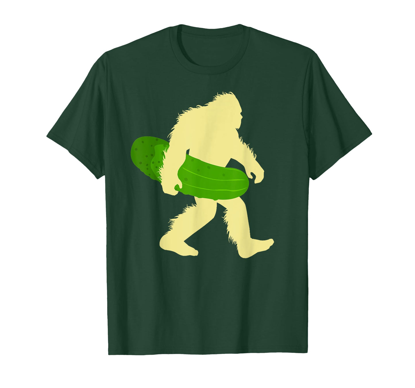 Funny Cucumber Loves Pickle Bigfoot Sasquatch Pickles Lover T-Shirt