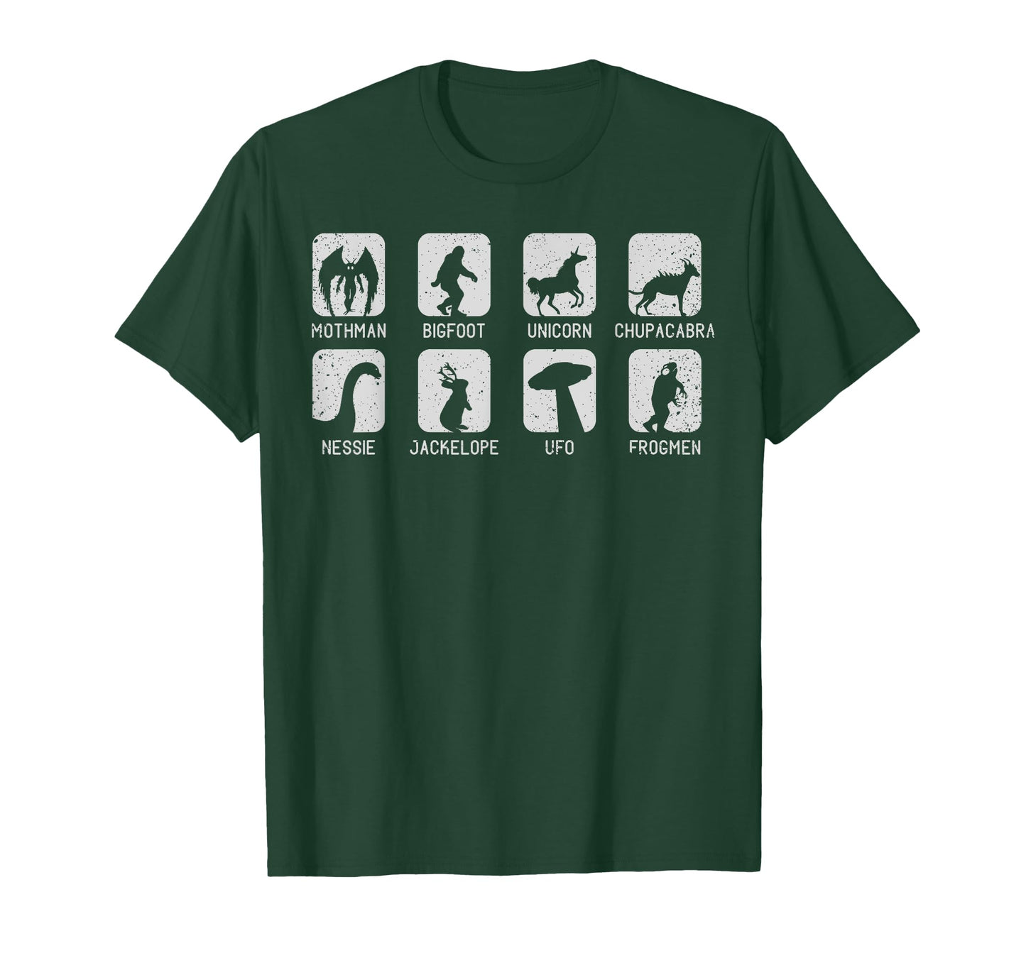 Cryptozoology Cryptid Creatures 8 Mythical Creatures T-Shirt