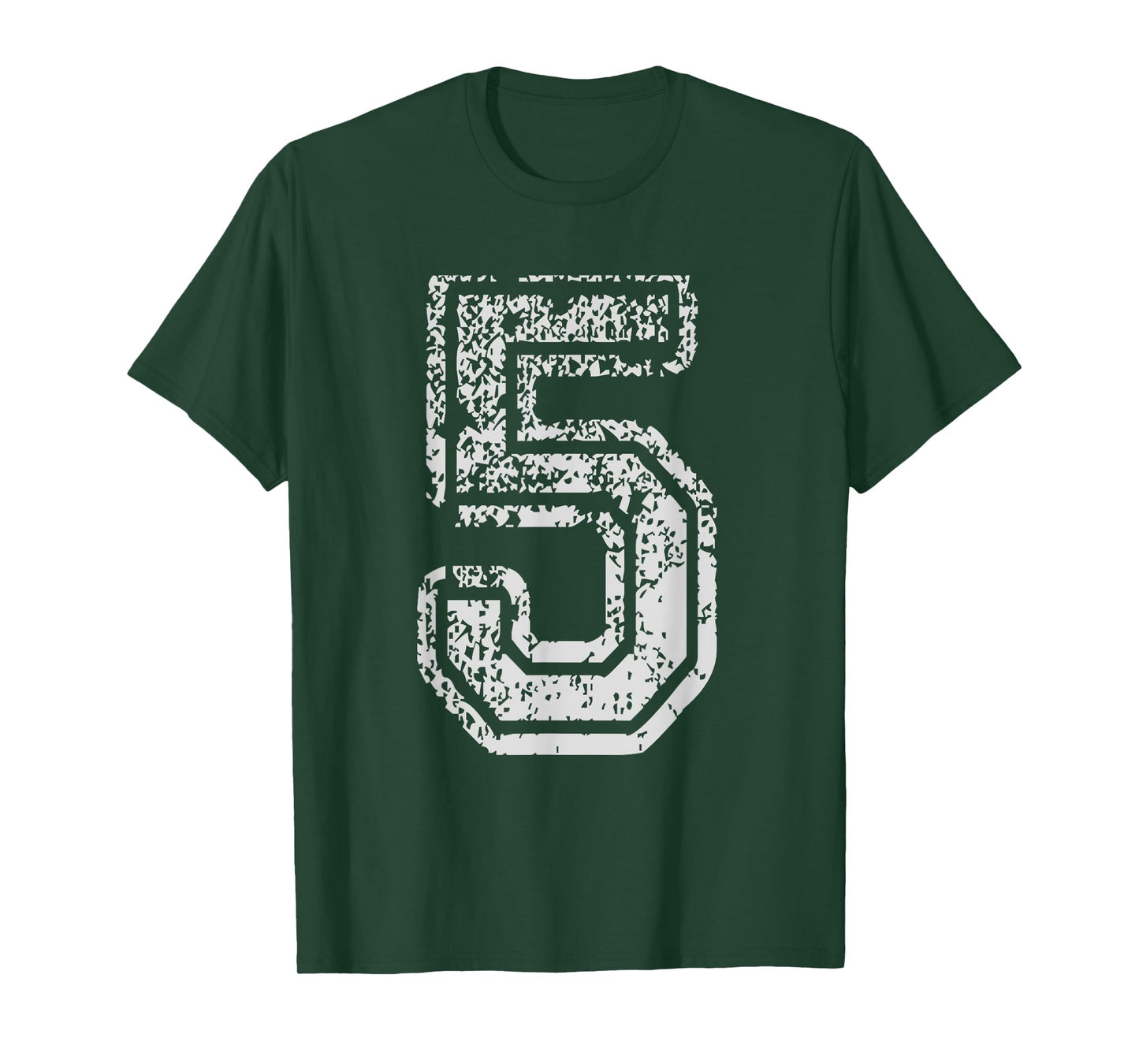 Team Jersey Uniforms Number 5 Five School Sports Birthdays T-Shirt