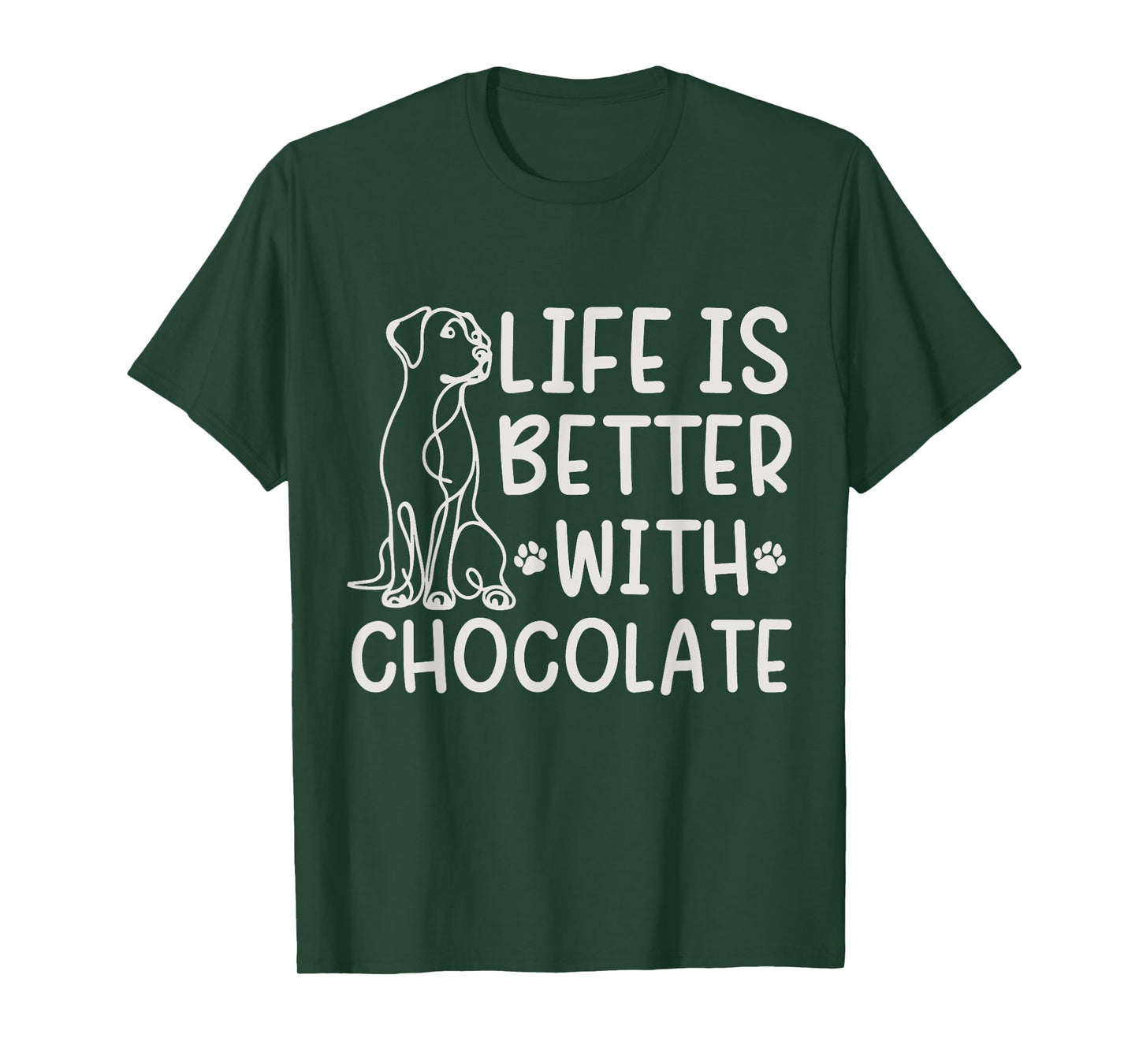 Labrador Life Is Better With Chocolate Lab Mom Funny Dog T-Shirt for Men Women Kids