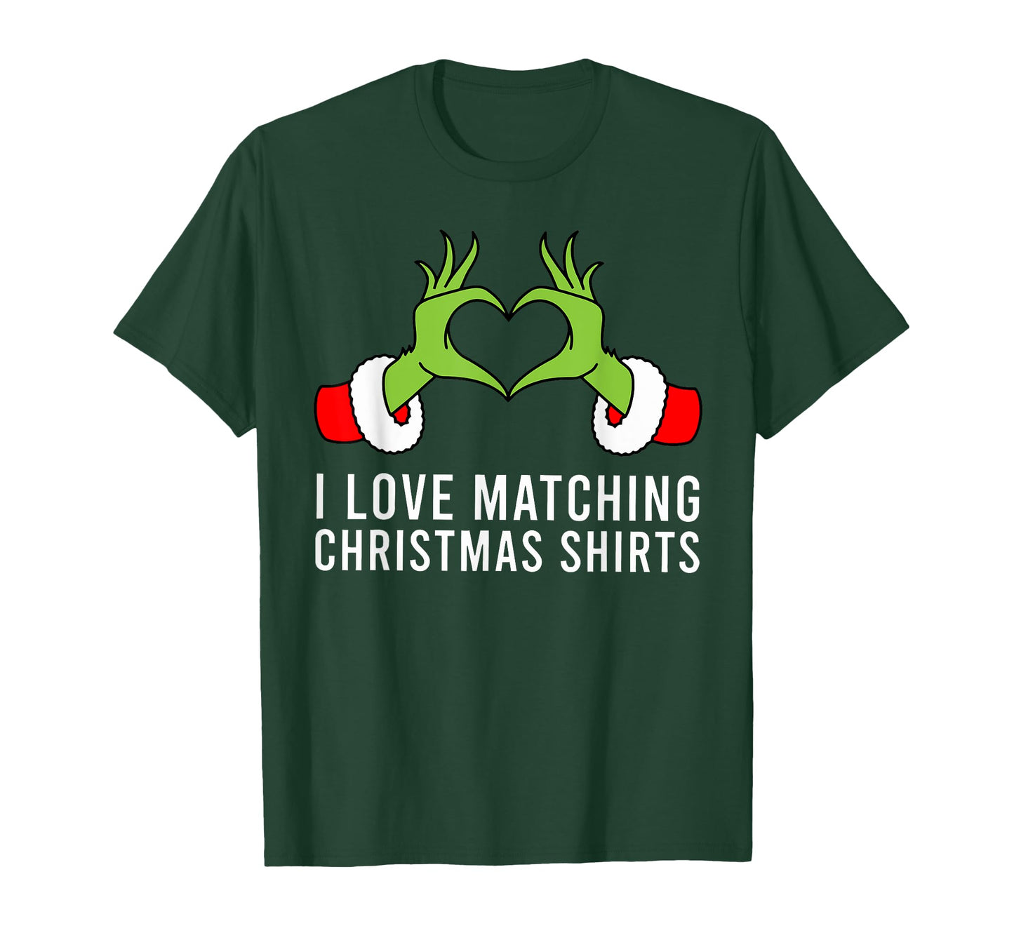 I Love Matching Christmas Shirts But I Don't Xmas Couples T-Shirt