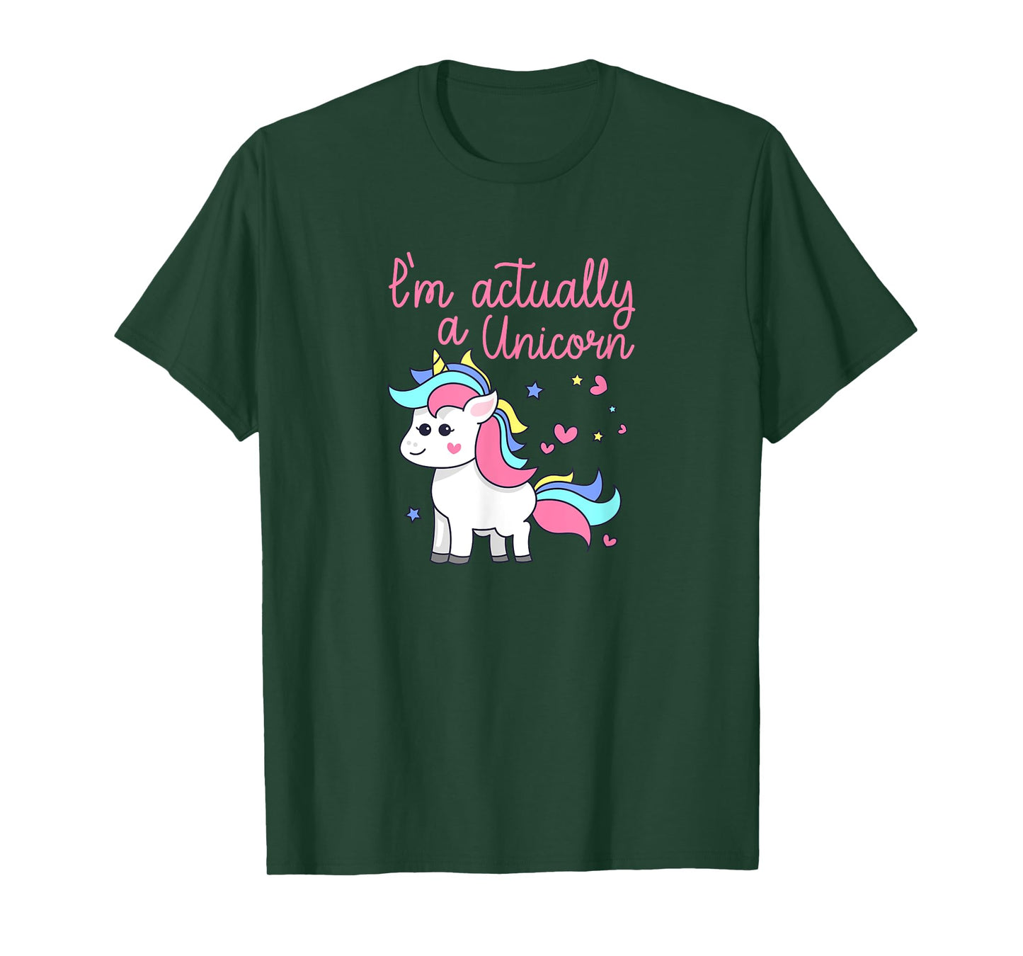 I'm Actually A Unicorn Rainbows Sparkles PRIDE Gift T-Shirt