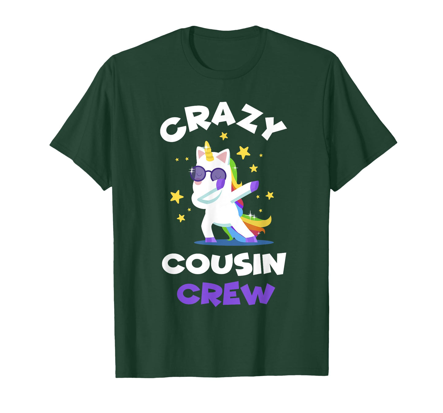 Crazy Cousin Crew Reunion Unicorn T Shirt Funny Dabb T-Shirt