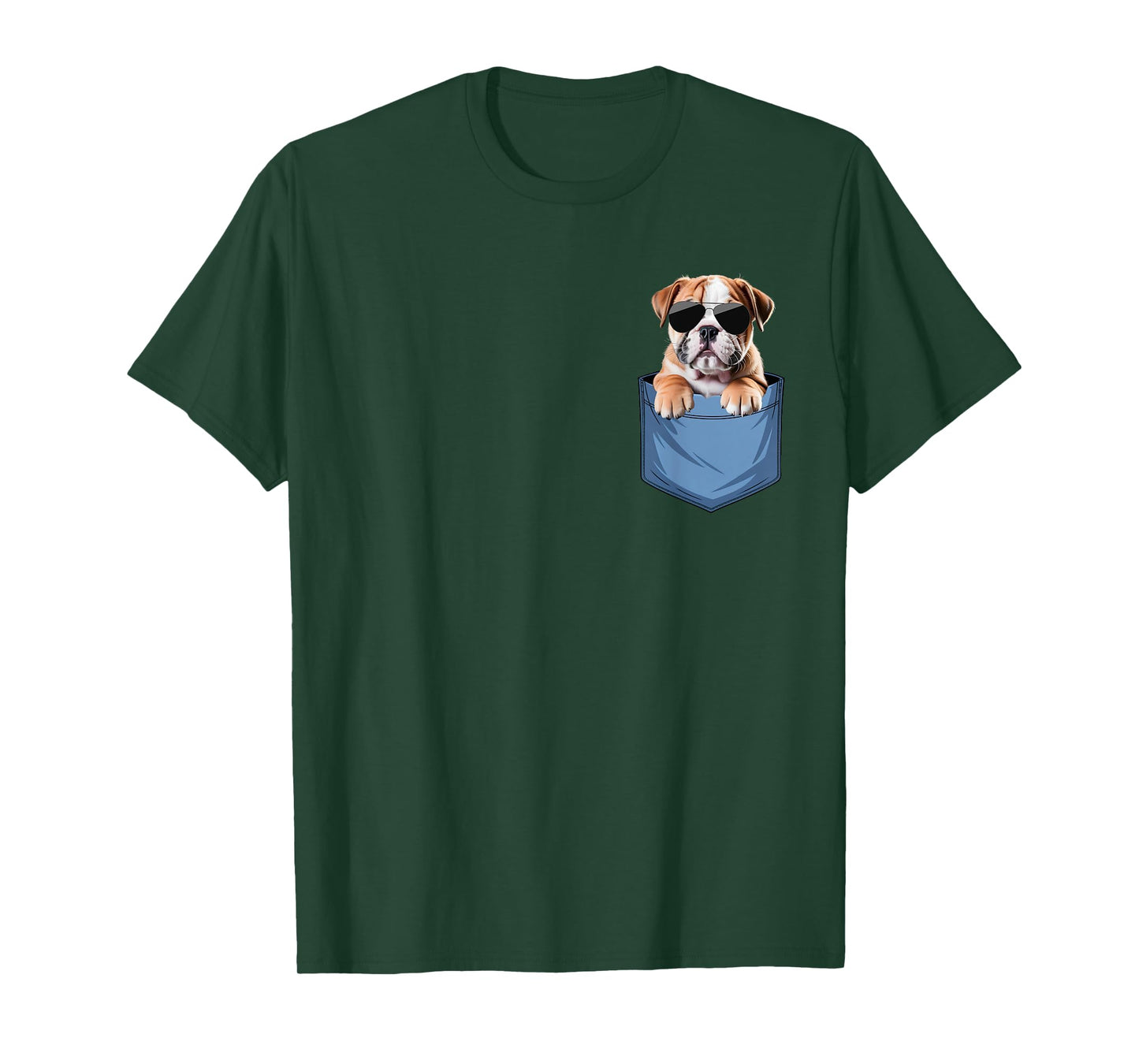 Cute Pocket English Bulldog Lover Bully Dog Mom T-Shirt