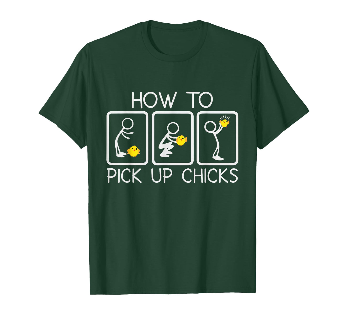 Funny Chicken Lover How To Pick Up Chicks T-Shirt
