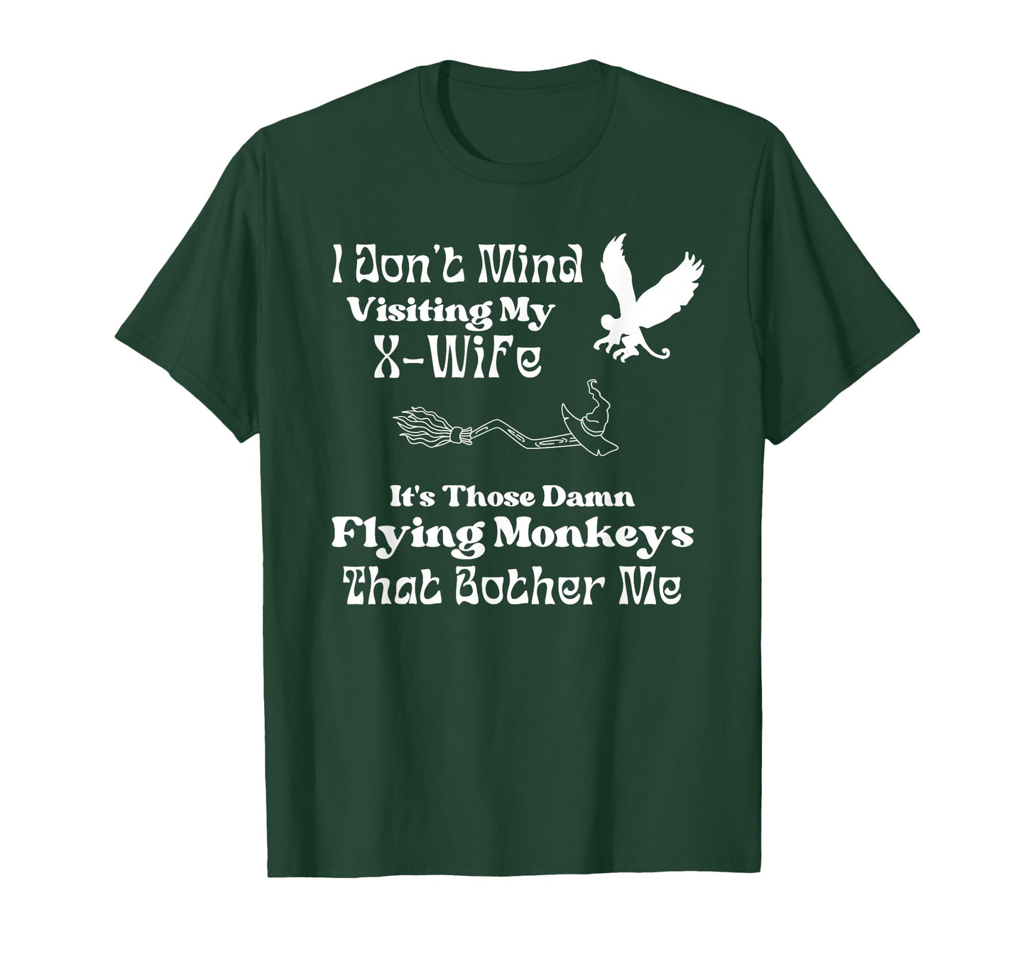 X-Wife Humor for Newly Divorced Man X-Husband Witch Theme T-Shirt