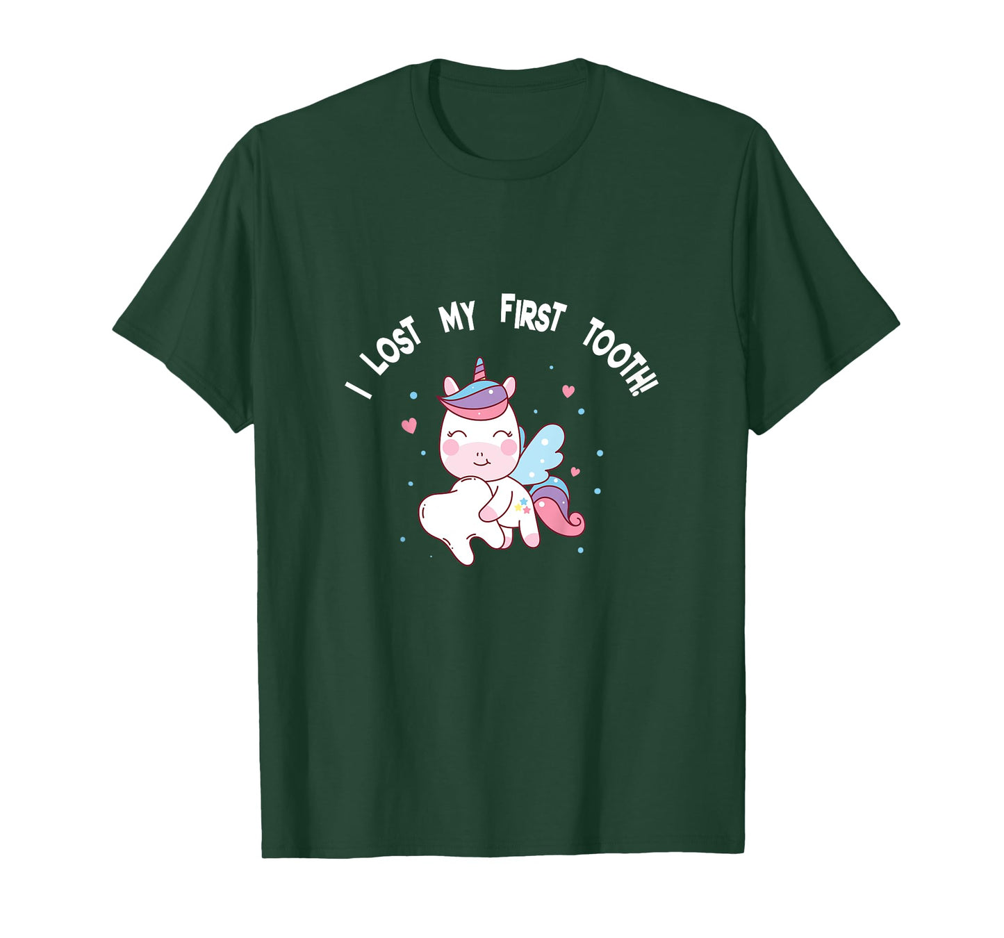 Girls I Lost My First Tooth Unicorn Tooth Fairy T-Shirt