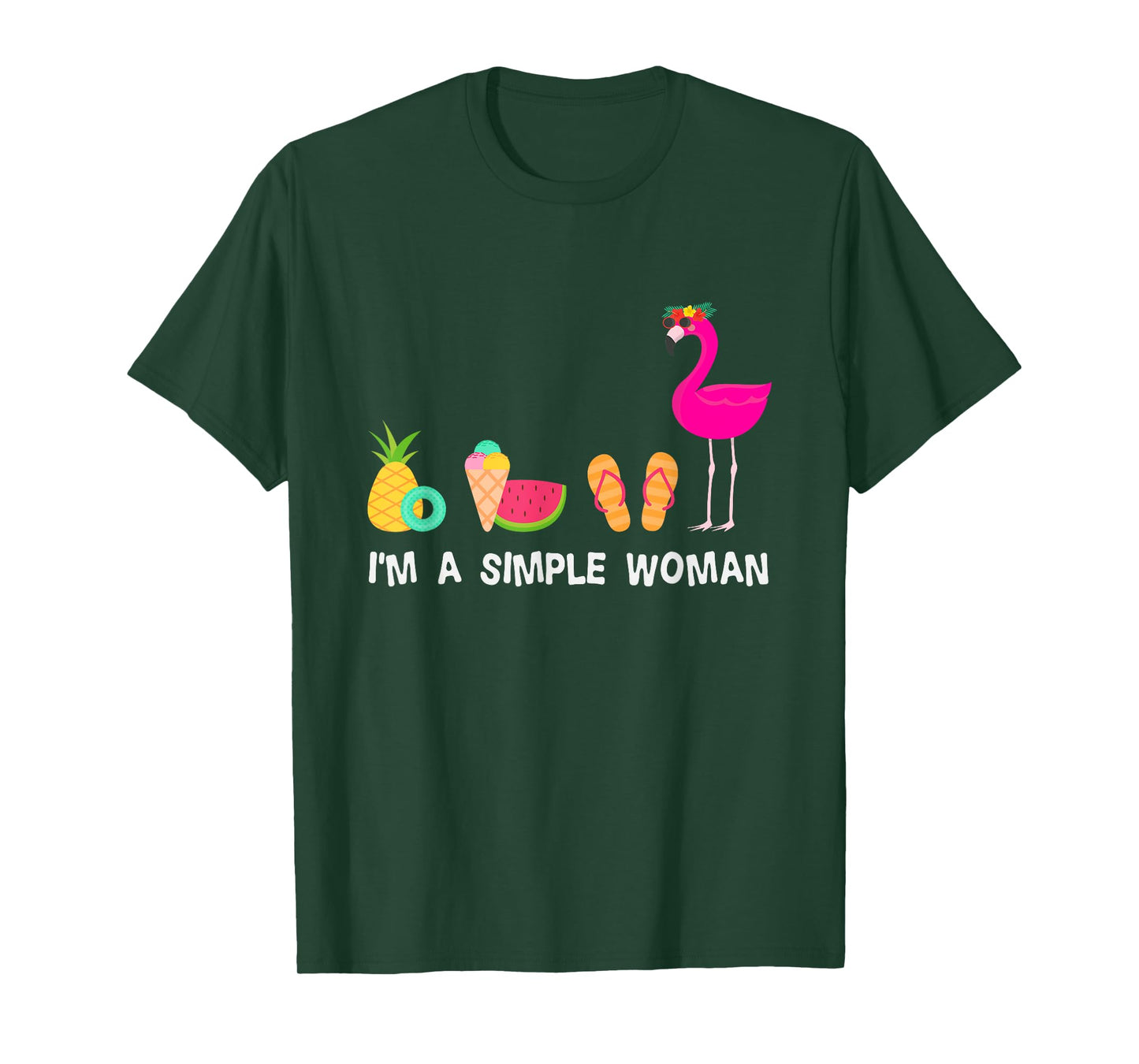 Im A Simple Woman Flamingo T-Shirt