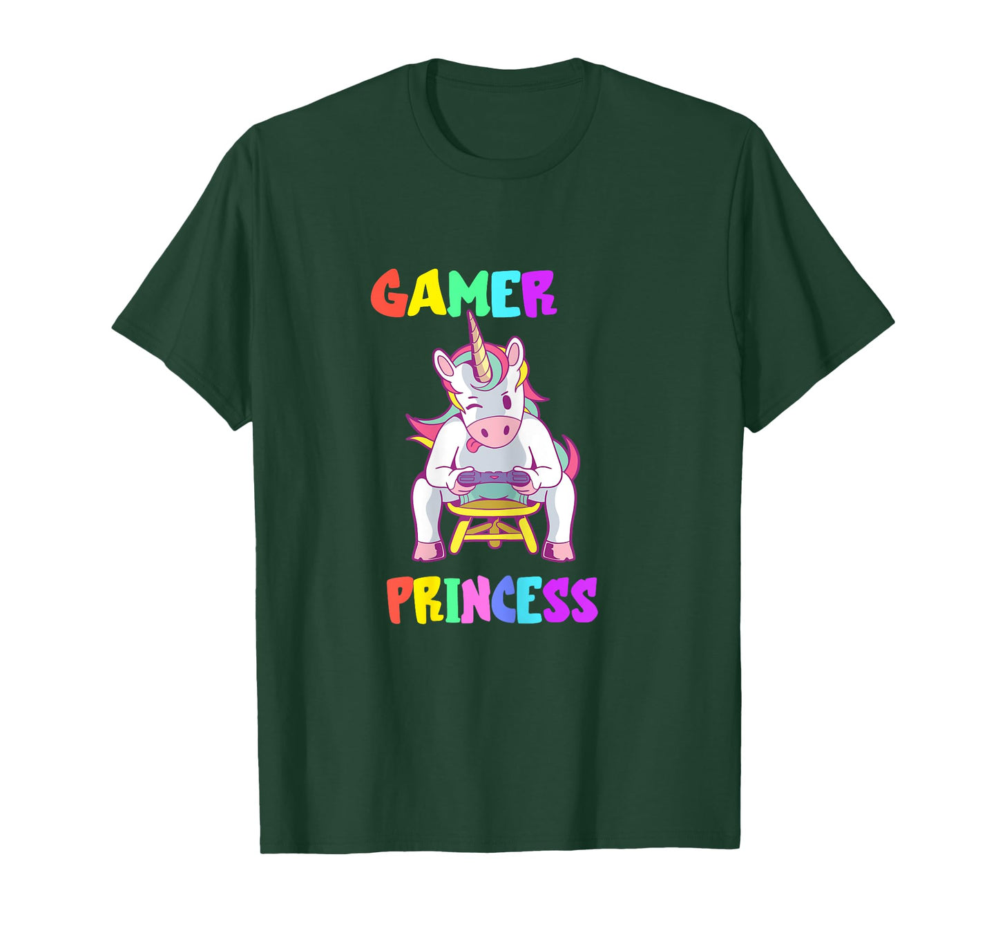 Gamer Princess Gaming Princess Gaming Unicorn Console Player T-Shirt
