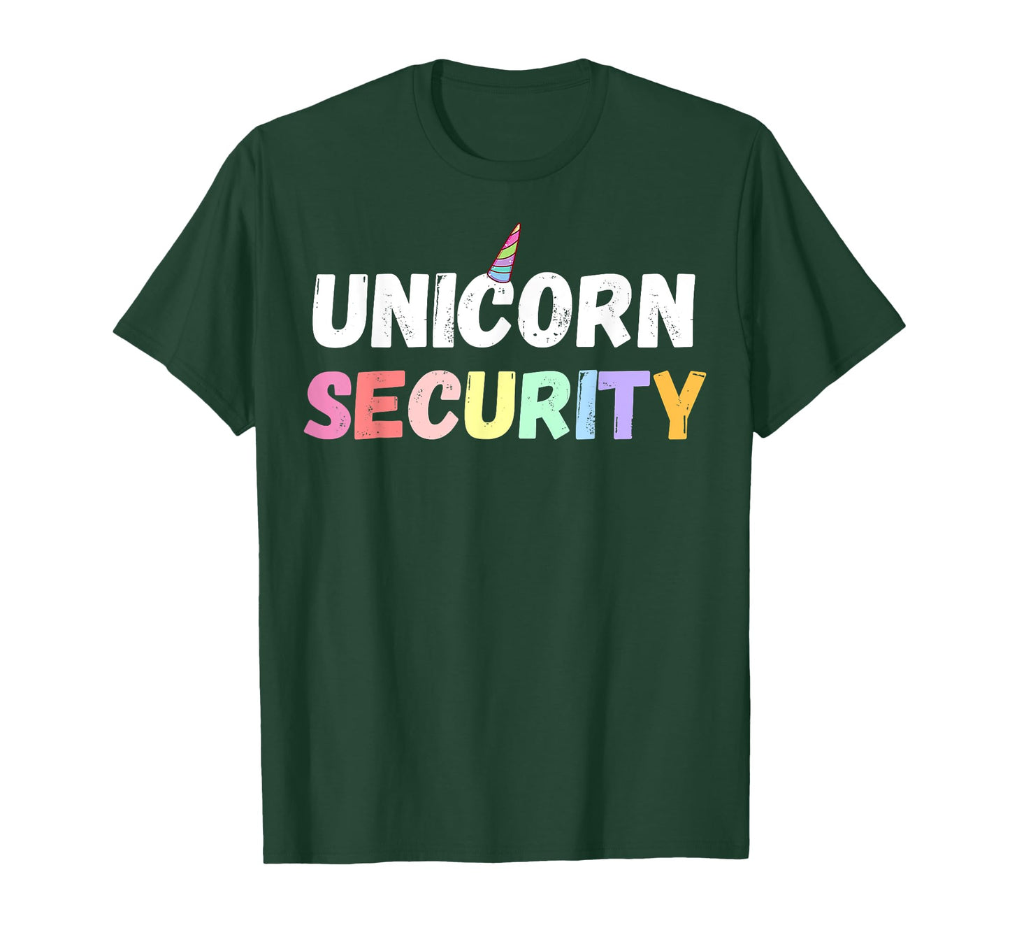 Halloween Mother Daughter Costume Unicorn Security Dad Mom T-Shirt
