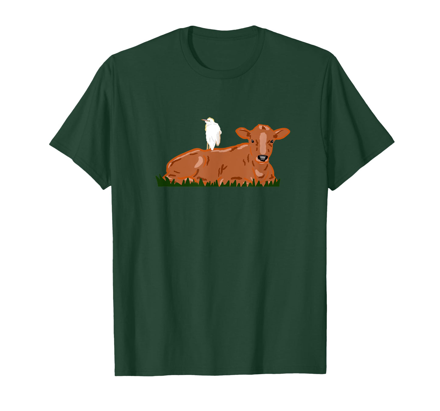 Cattle Egret Heron Bird Nature Cow T-Shirt