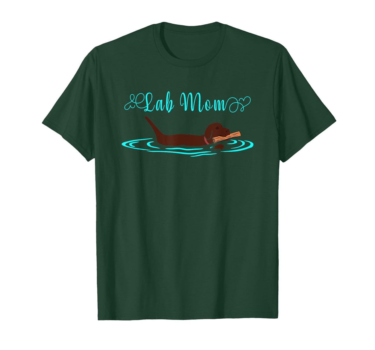 Lab Mom Chocolate Labrador Retriever Dog Owner Lover T-Shirt for Men Women Girls Kids