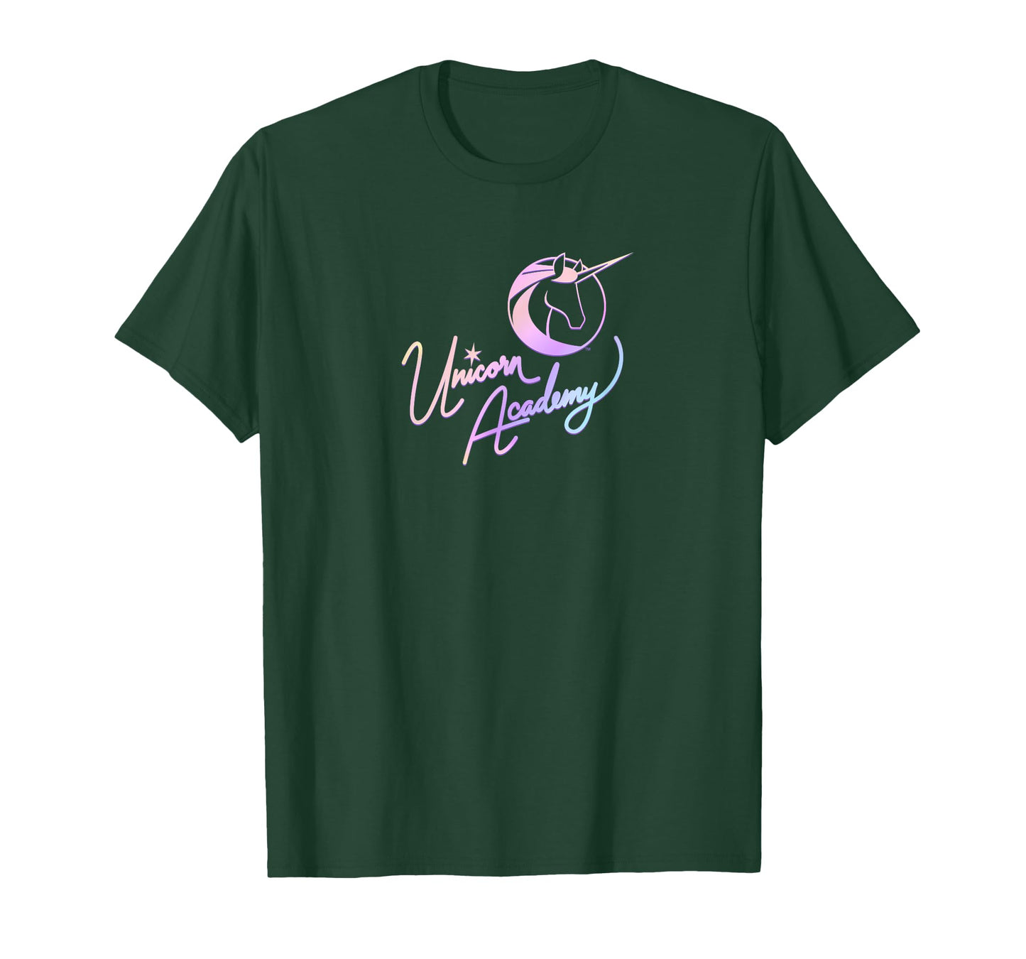 Unicorn Academy Nouveau Magic Graphic Front and Back Print T-Shirt