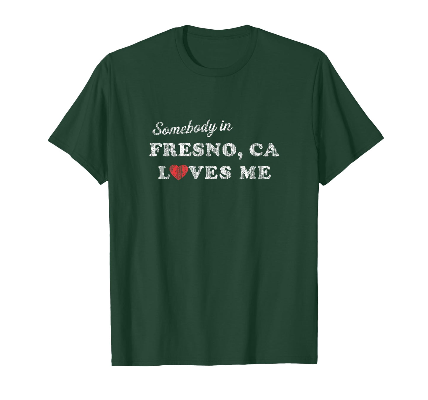 Fresno California CA T-Shirt Retro 70's Gift of Love Tee T-Shirt