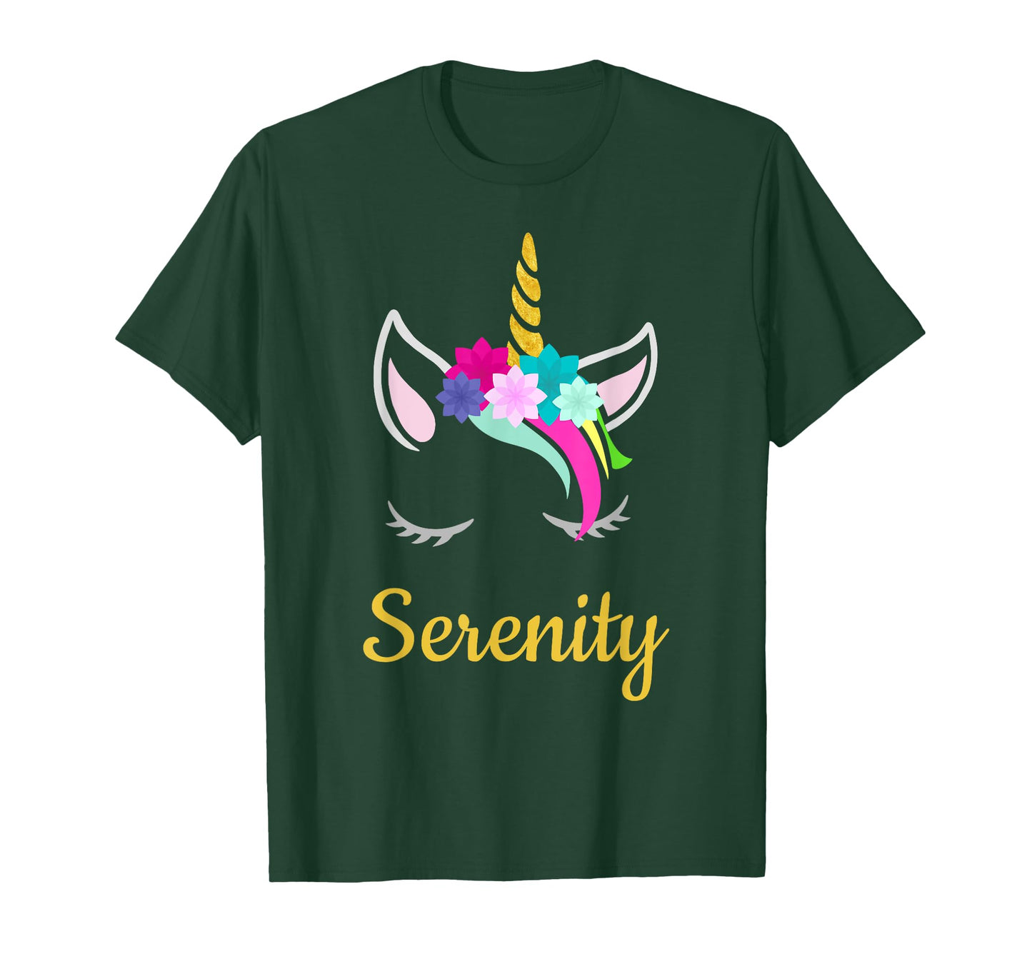 Serenity Dark Unicorn Name T-Shirt
