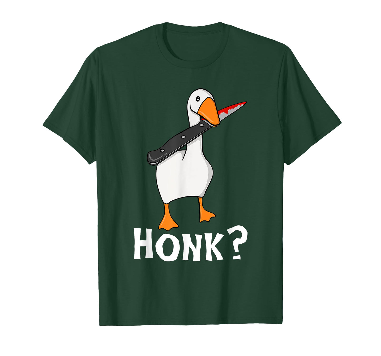 Odd Love Halloween Murderous Goose With Knife True Crime T-Shirt