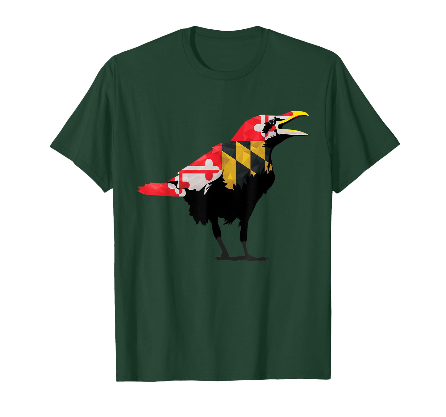 Maryland Raven Bird State Pride Flag T-Shirt