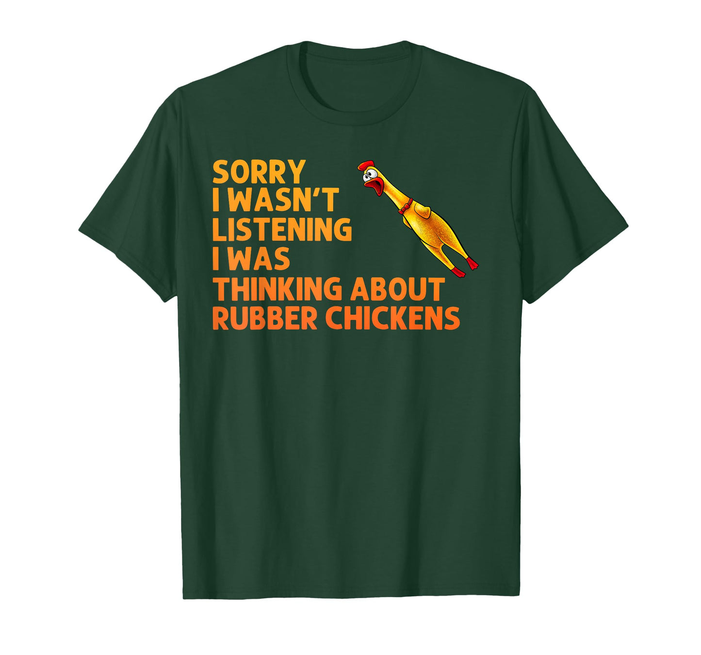 Funny Rubber Chicken Art For Men Women Giant Rubber Chicken T-Shirt