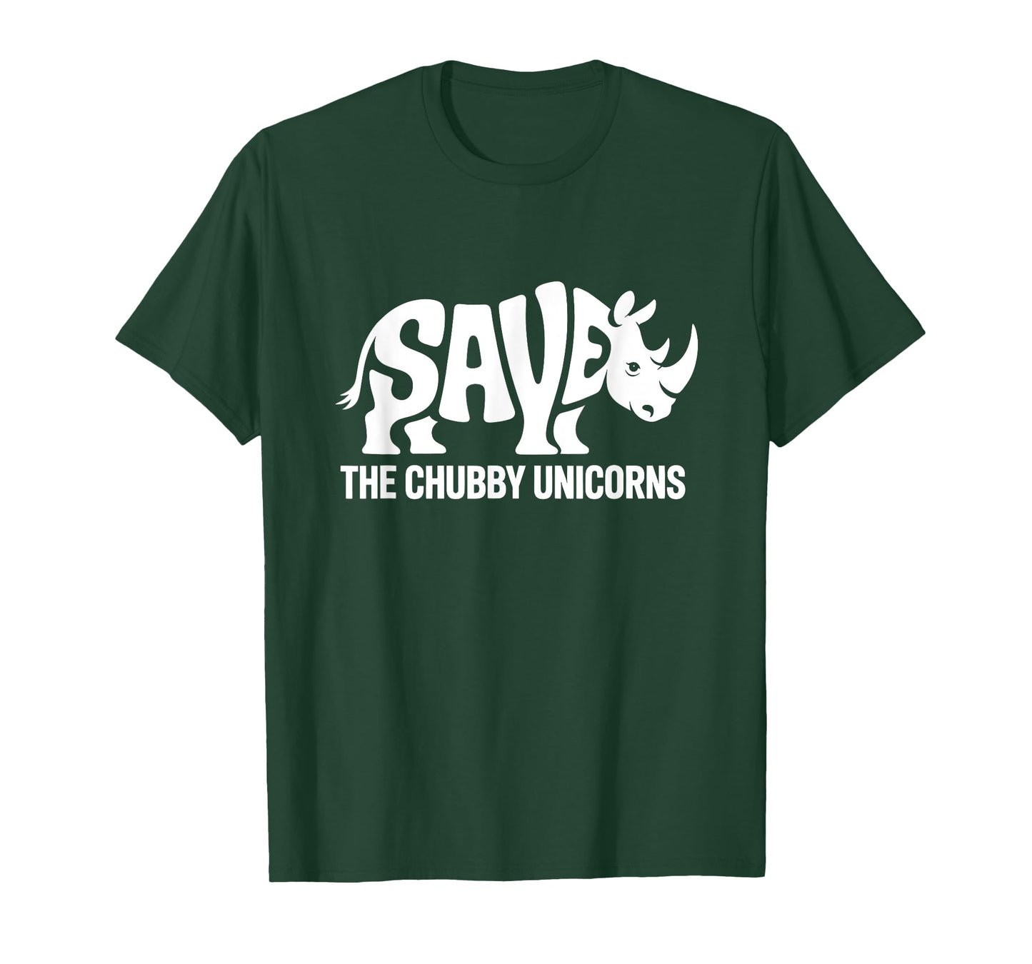 Save The Chubby Unicorn, Protect Rhino & Celebrate Earth Day T-Shirt