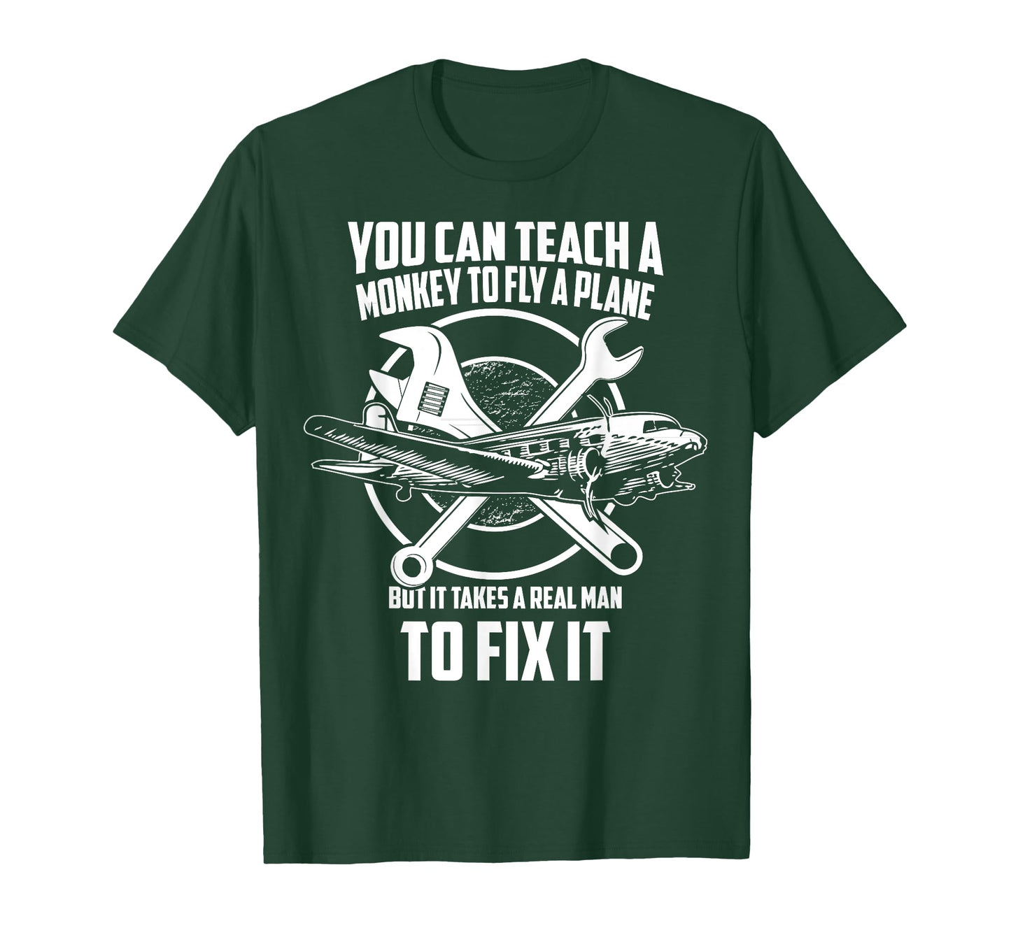 Airplane Mechanic T-Shirt - Real man fix plane T-Shirt
