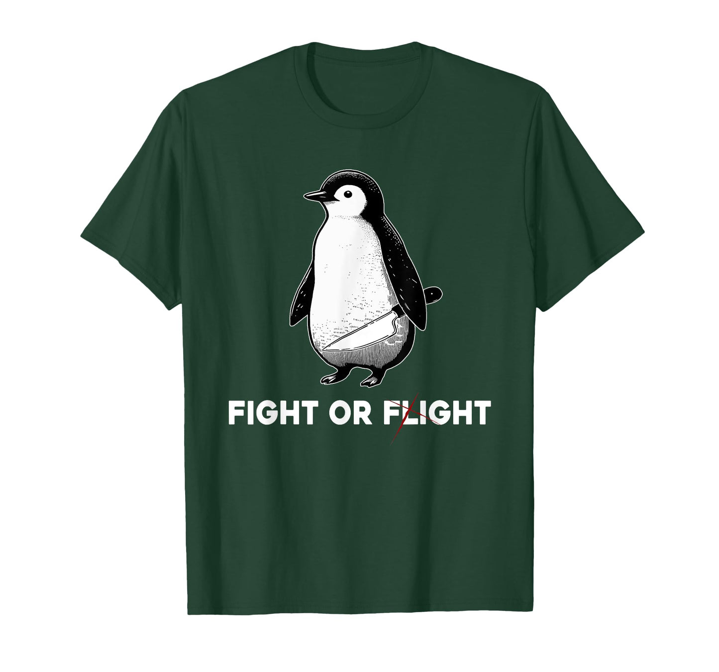 Cute Penguins Classic Fights Funny Animal Lovers Or Flight T-Shirt