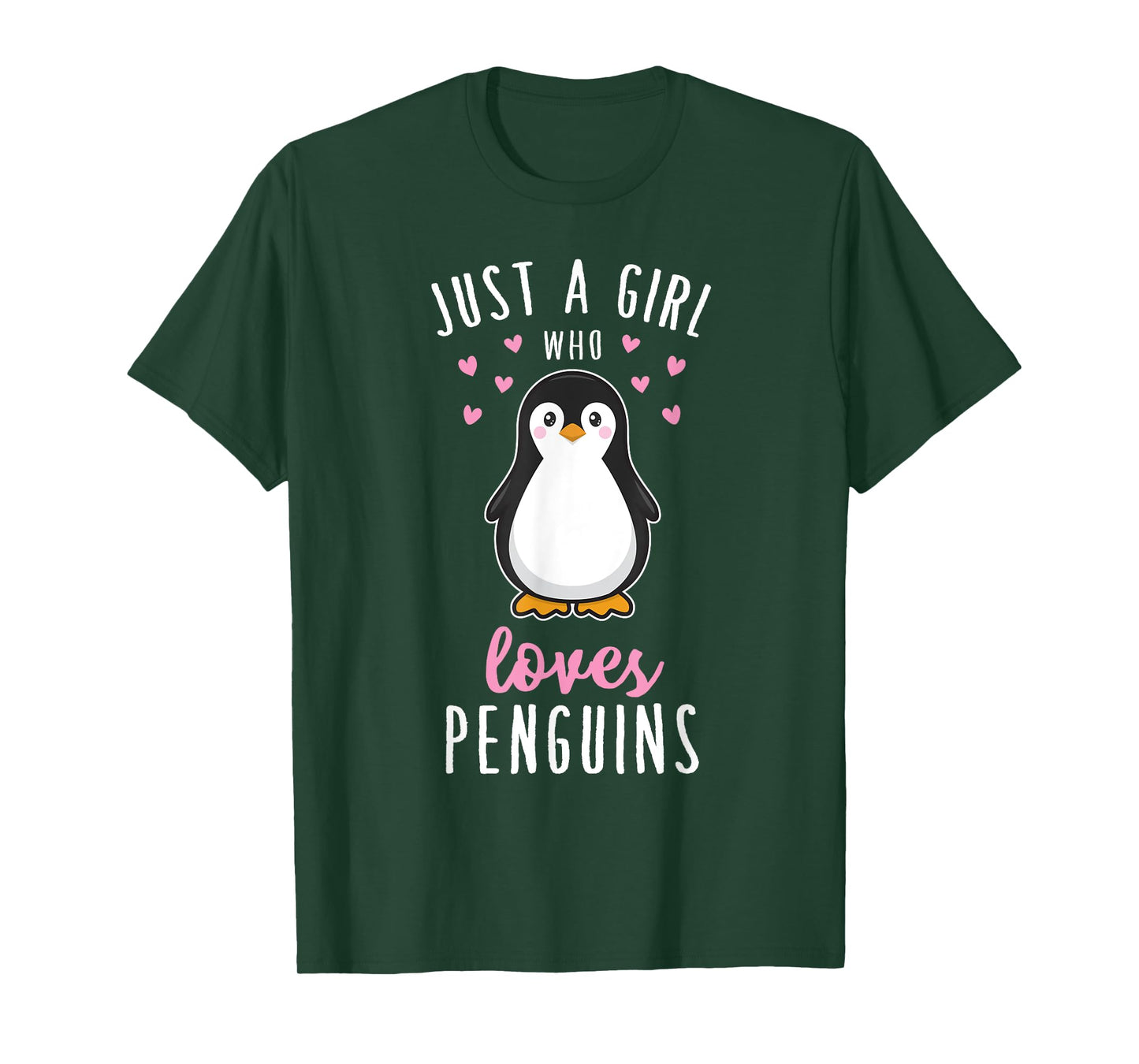 Just A Girl Who Loves Penguins T Shirt Cute Nature Toddlers T-Shirt