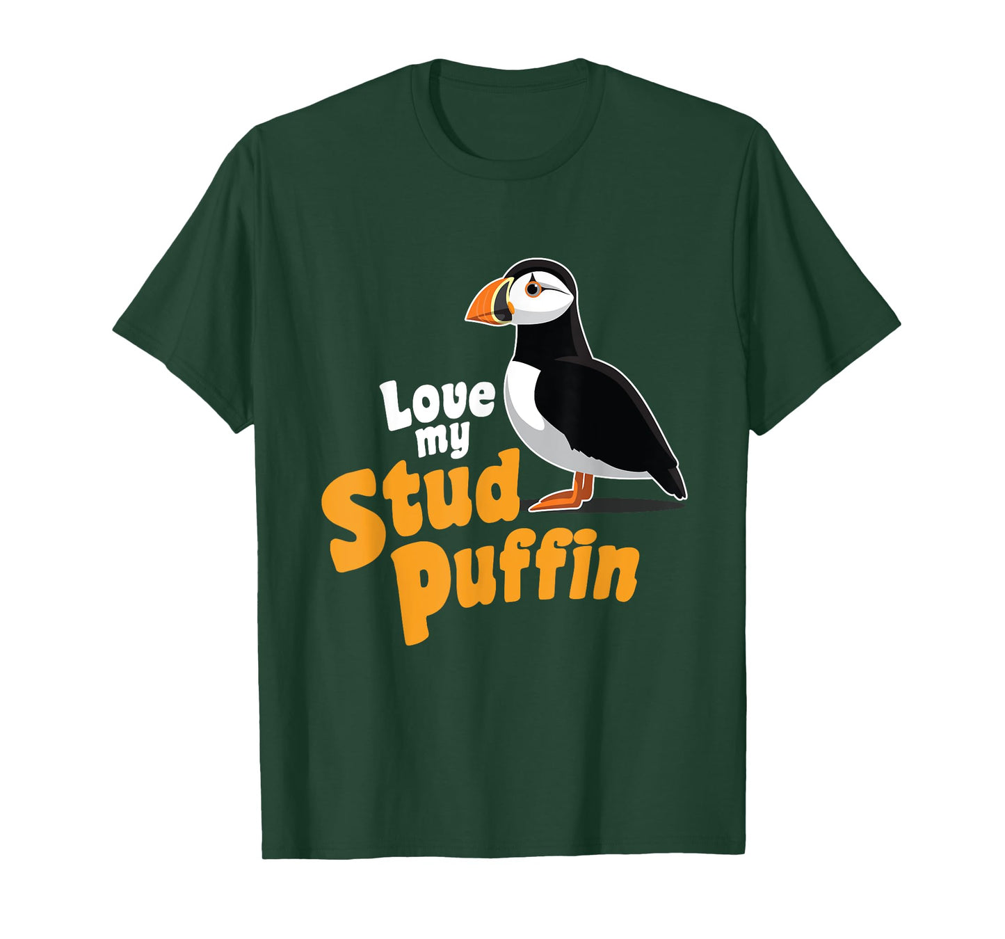 Stud Puffin Love T-Shirt | Cute Animal Gift Zoo Sea Bird