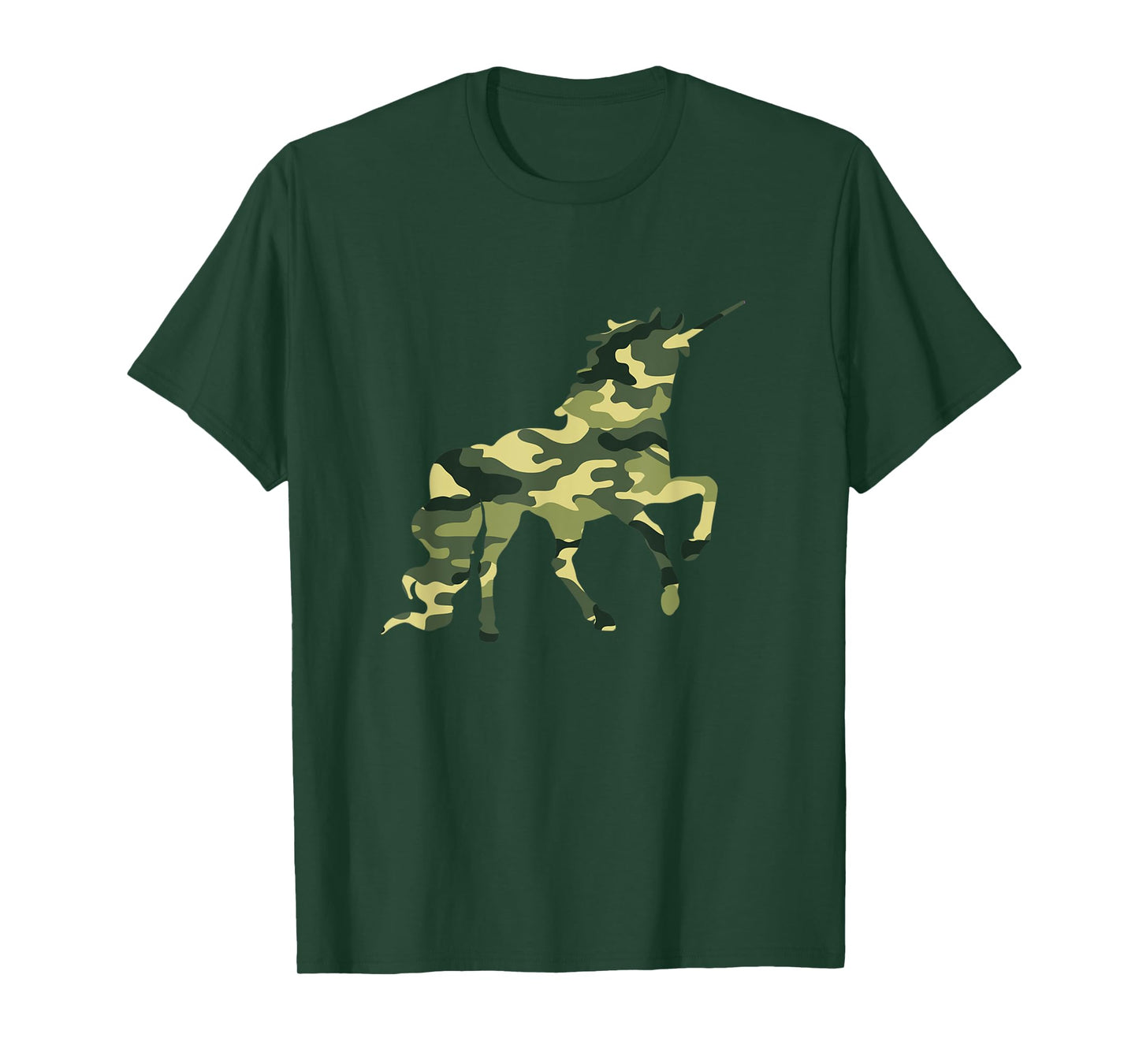 Funny Military Unicorn Gift Cute Camo Graphic Army Unicorn T-Shirt