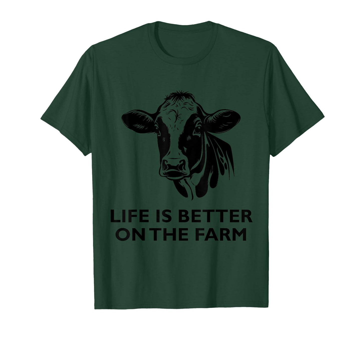 Retro Vintage Cow Life is Better On The Farm Farmer Men T-Shirt