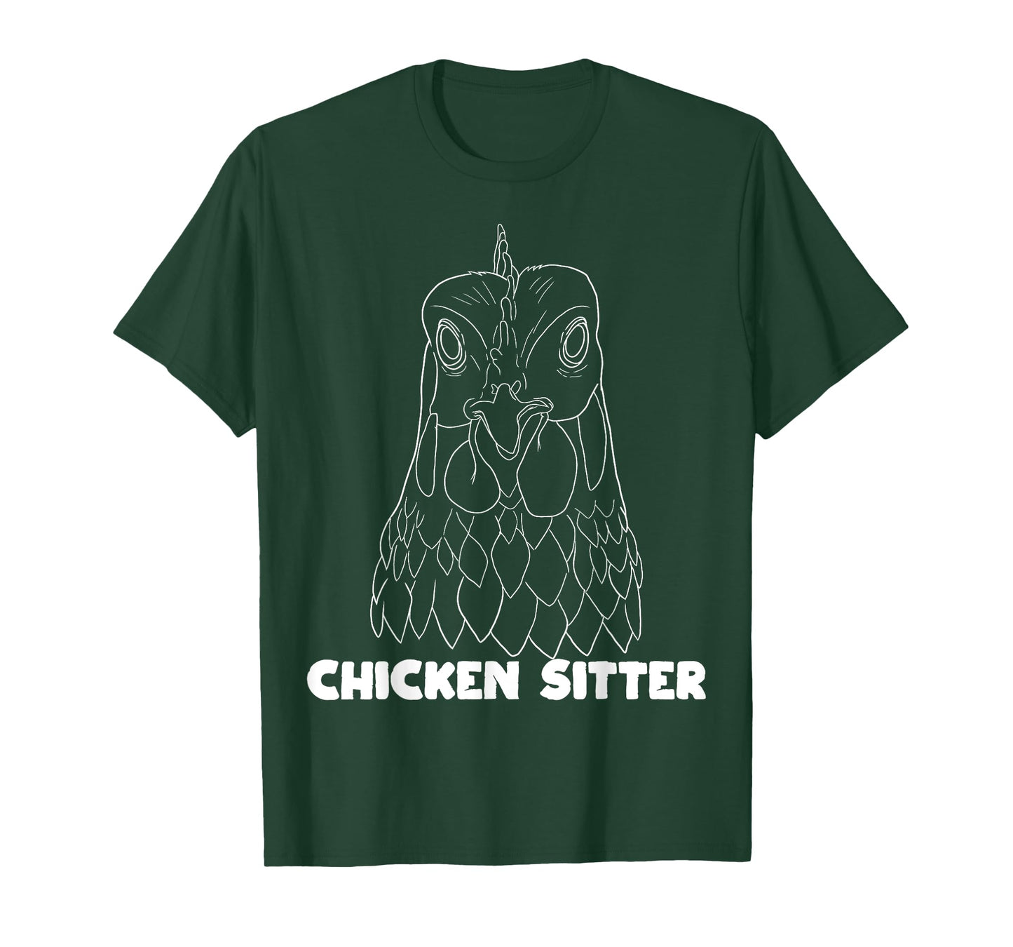 Chicken Sitter Poultry Art For Chicken Lover Farm Men Women T-Shirt